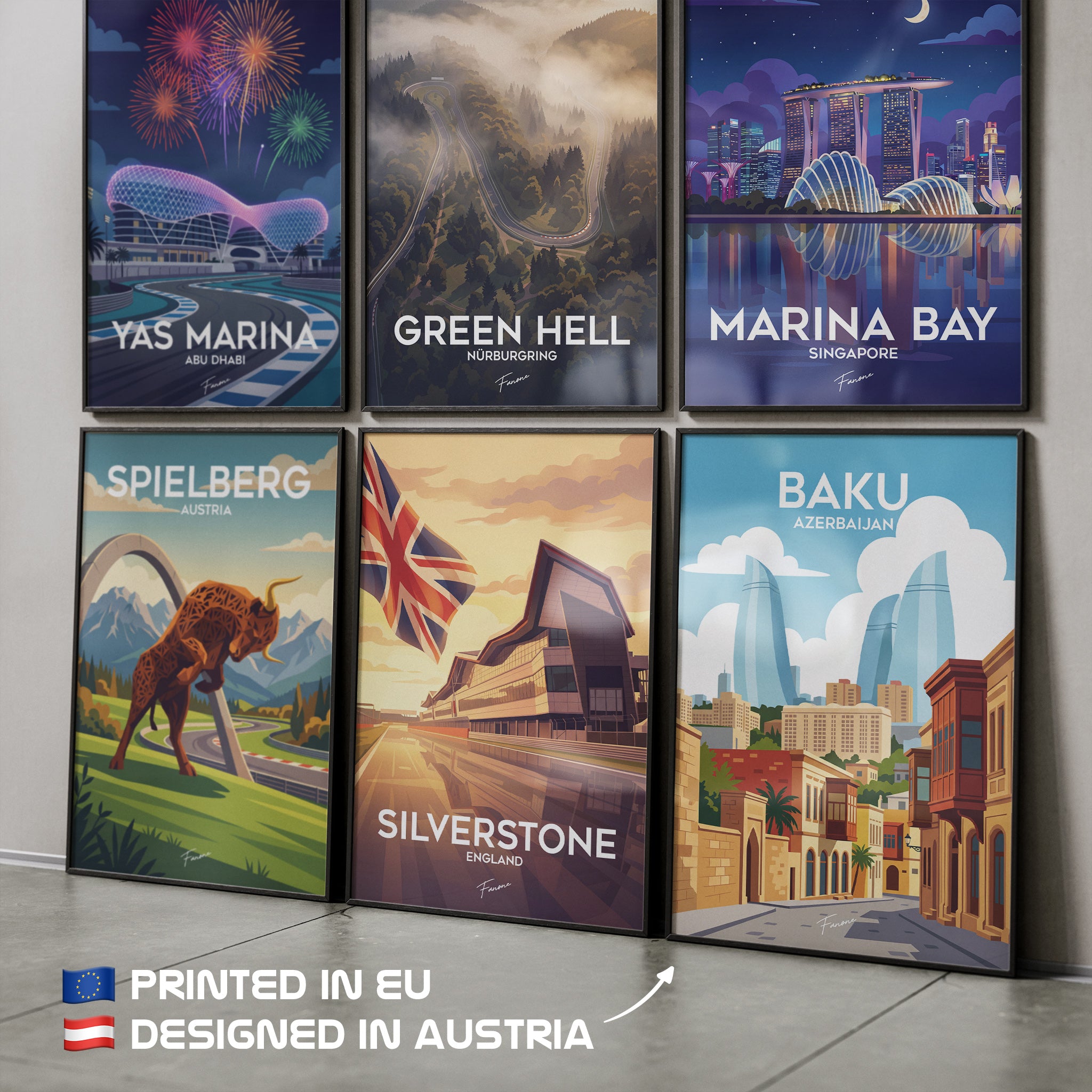 🇦🇿 Baku - Premium Poster (Vintage Art)