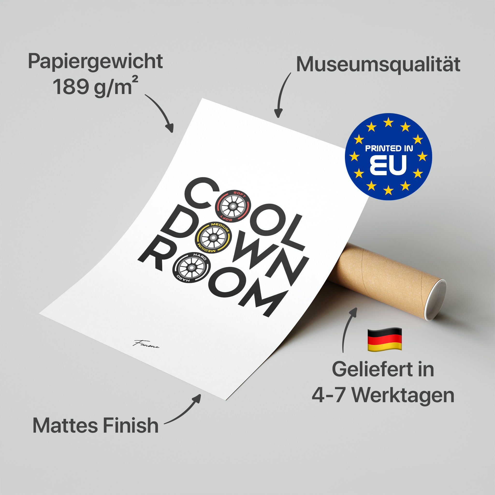 Cool Down Room Poster in Premium-Verpackung