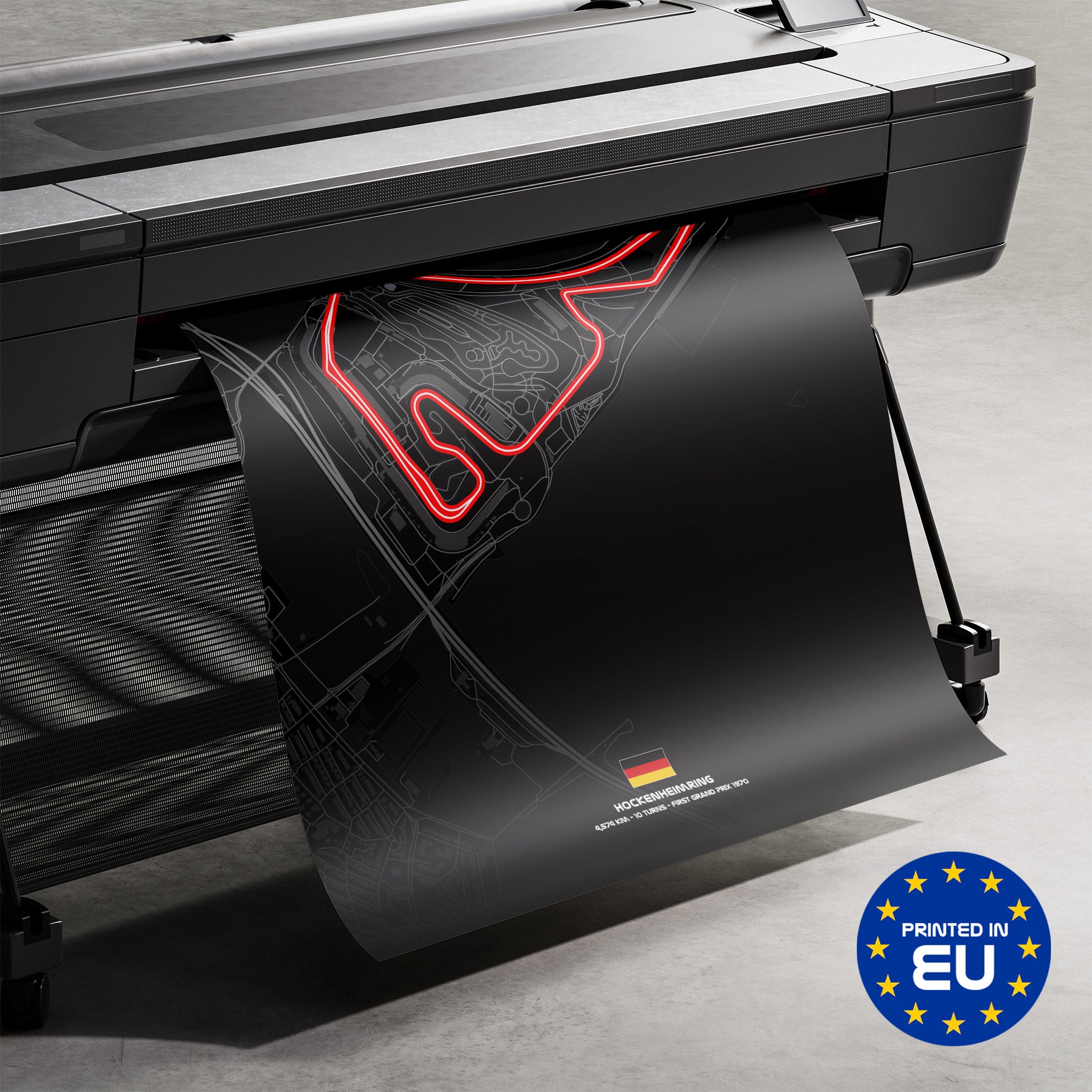 Premium-Druck Detailansicht – Hockenheimring Dark Edition