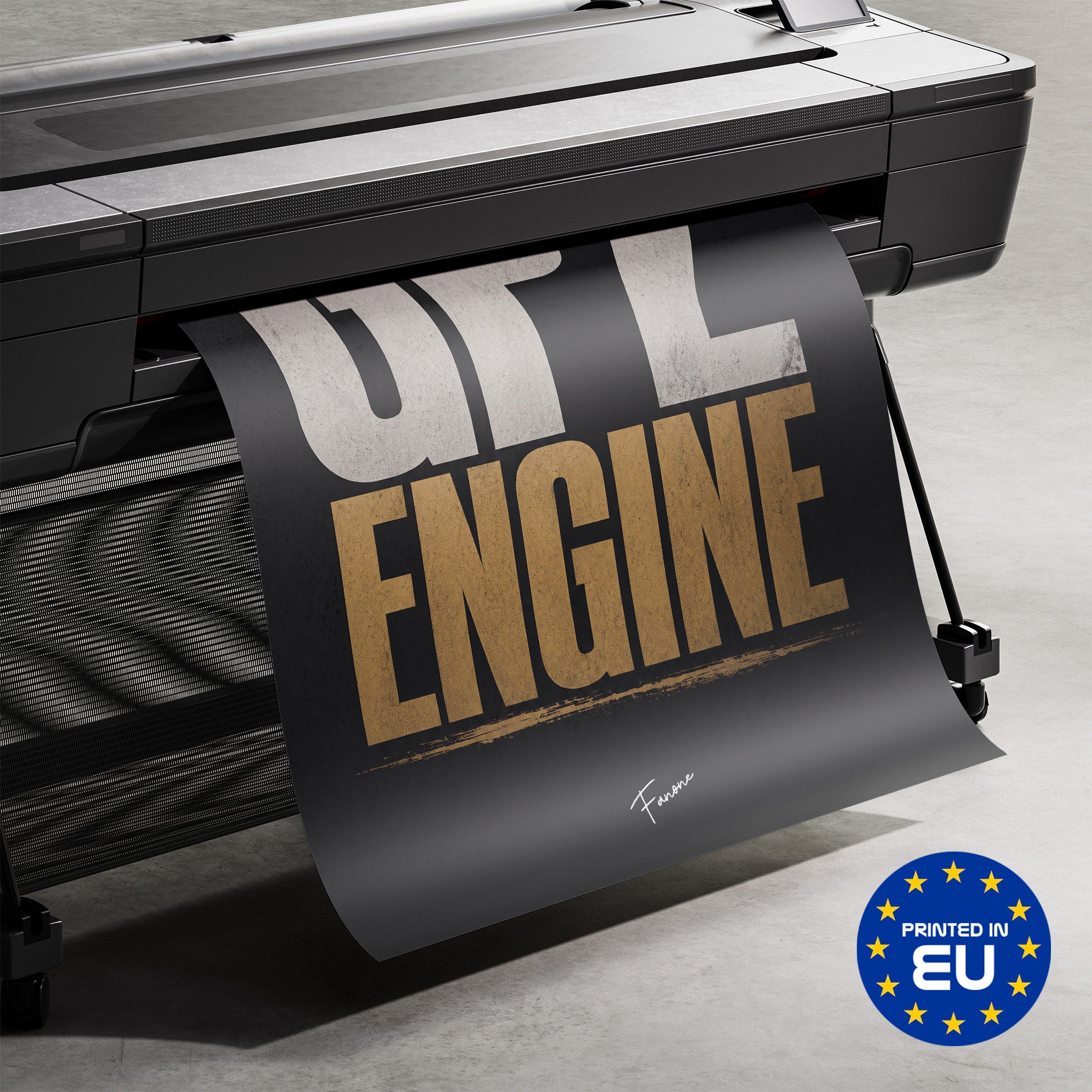Premium-Druck Detailansicht – GP2 Engine Poster