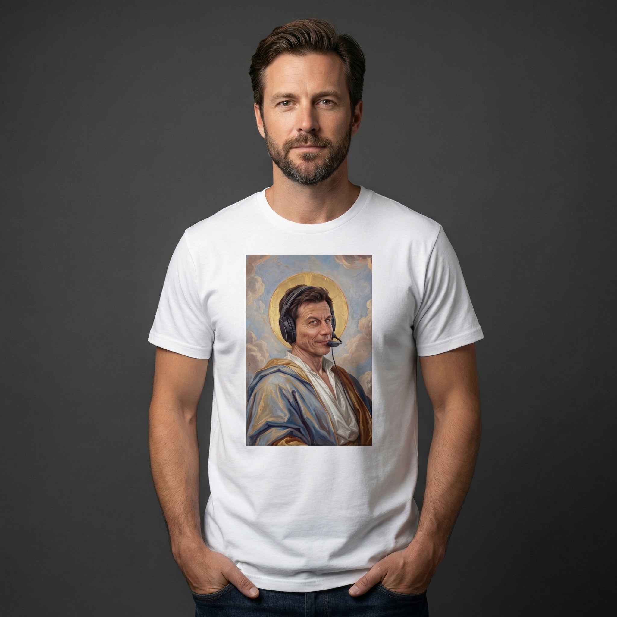 Heiliger Toto Artwork – Toto Wolff als Heiligenfigur