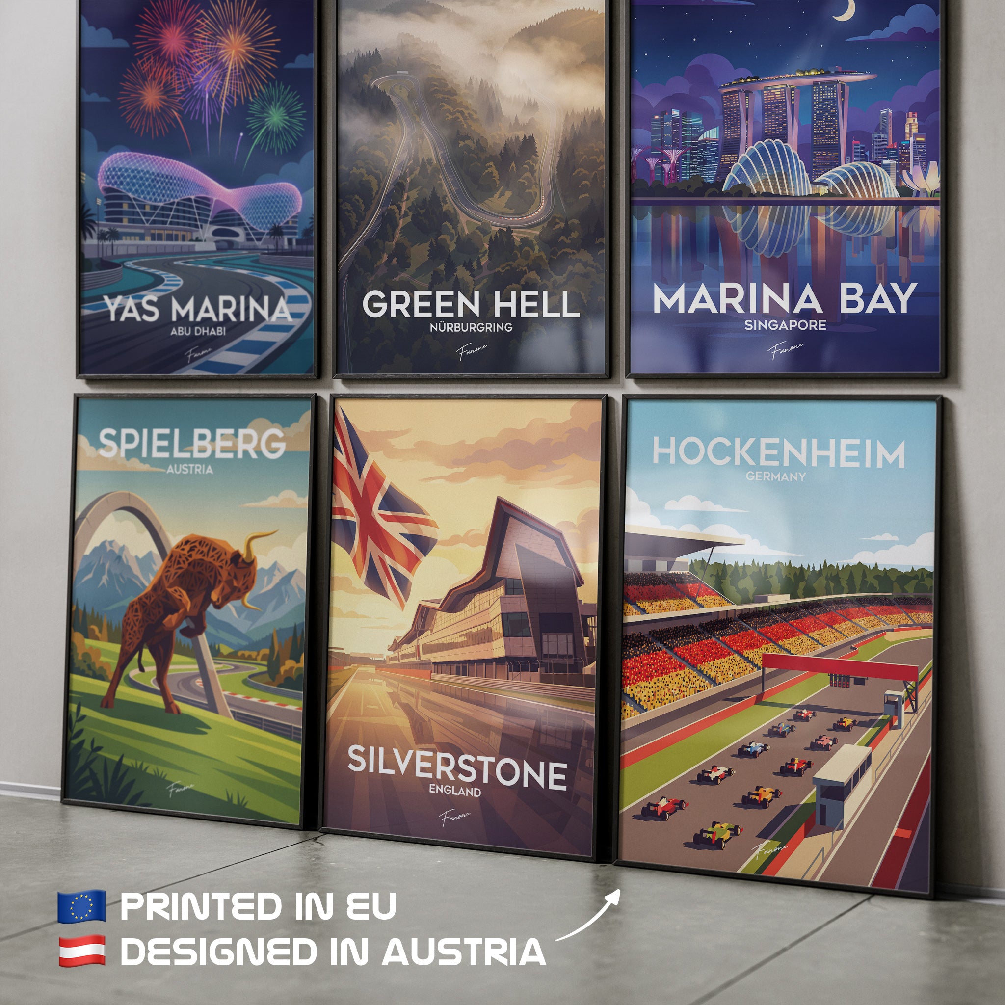 Übersicht weiterer Vintage Art Strecken-Poster