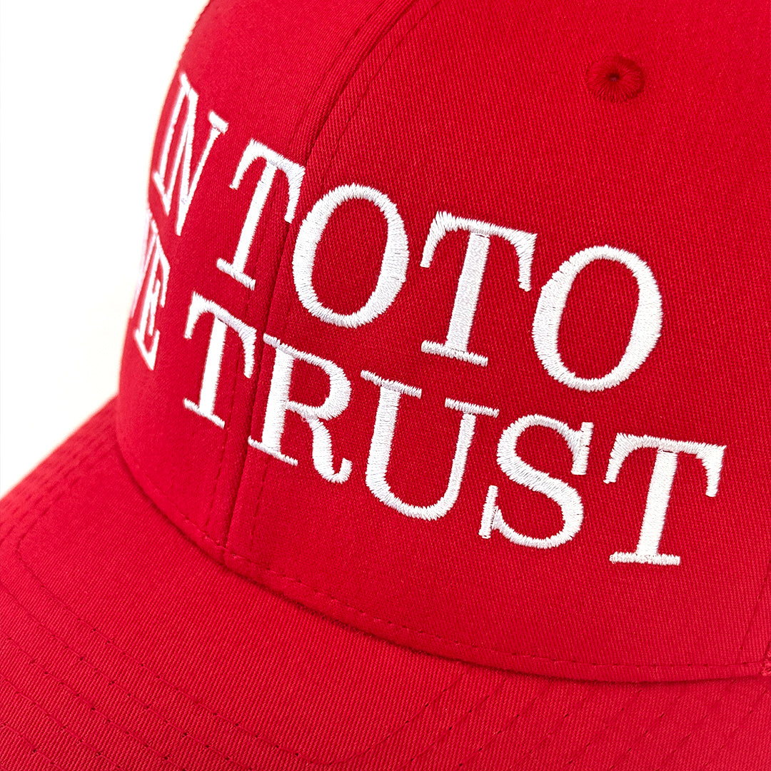 In Toto We Trust Cap Detail-Aufnahme