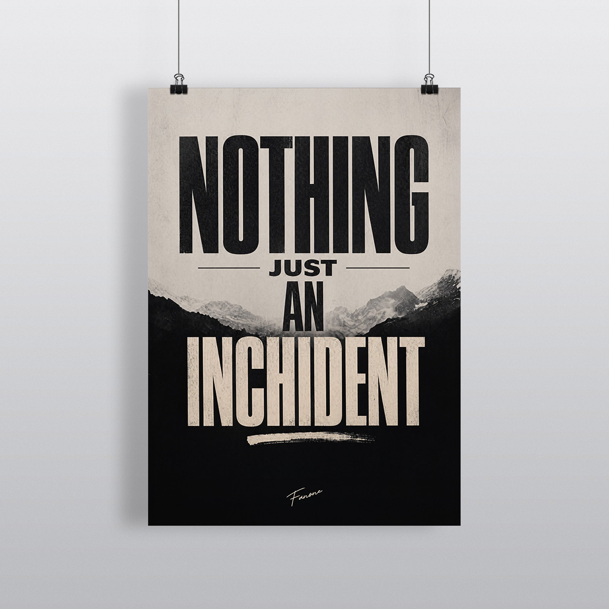 Nothing Just an Inchident Poster mit Charles-Leclerc-Zitat