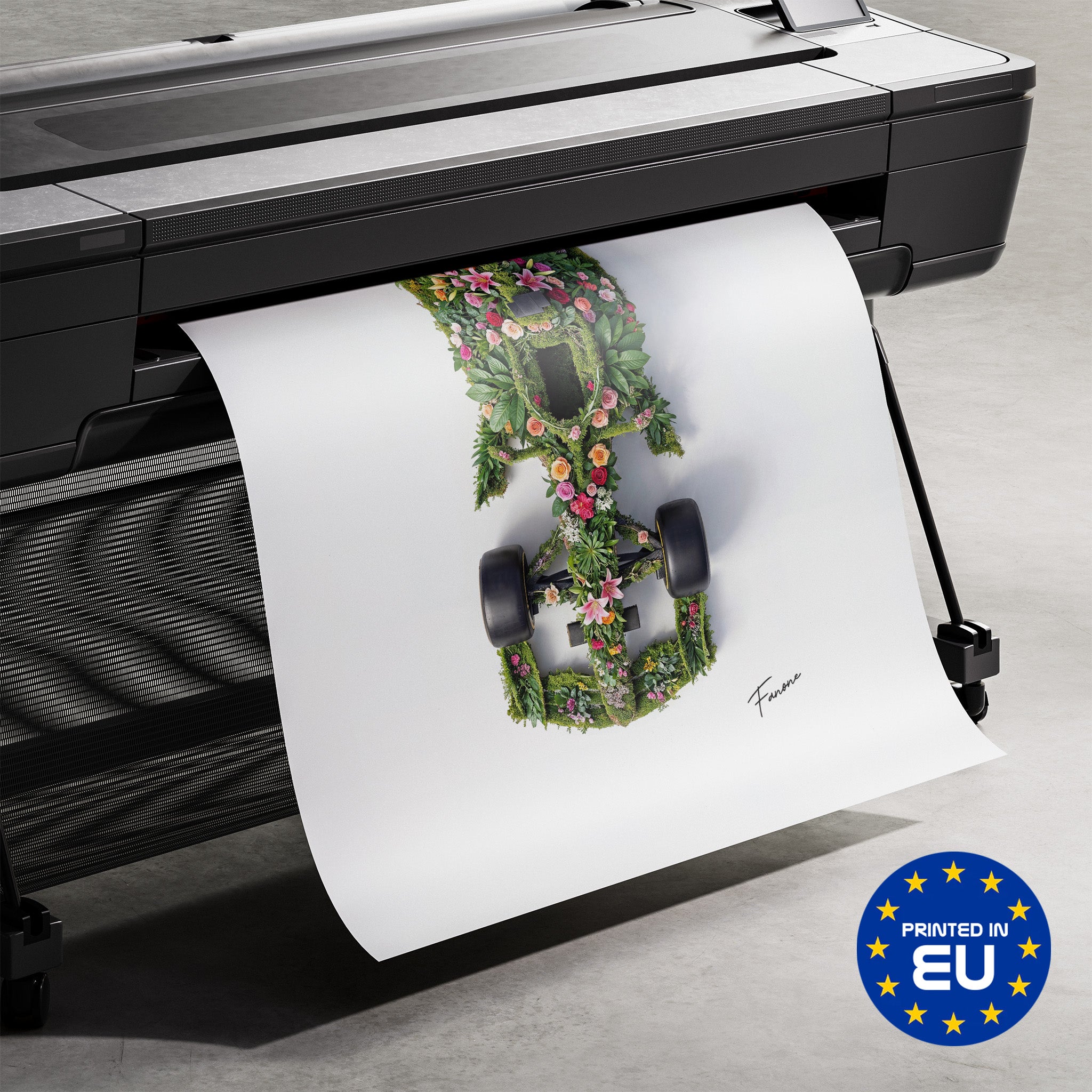 Premium-Druck Detailansicht – Floral Top View Poster