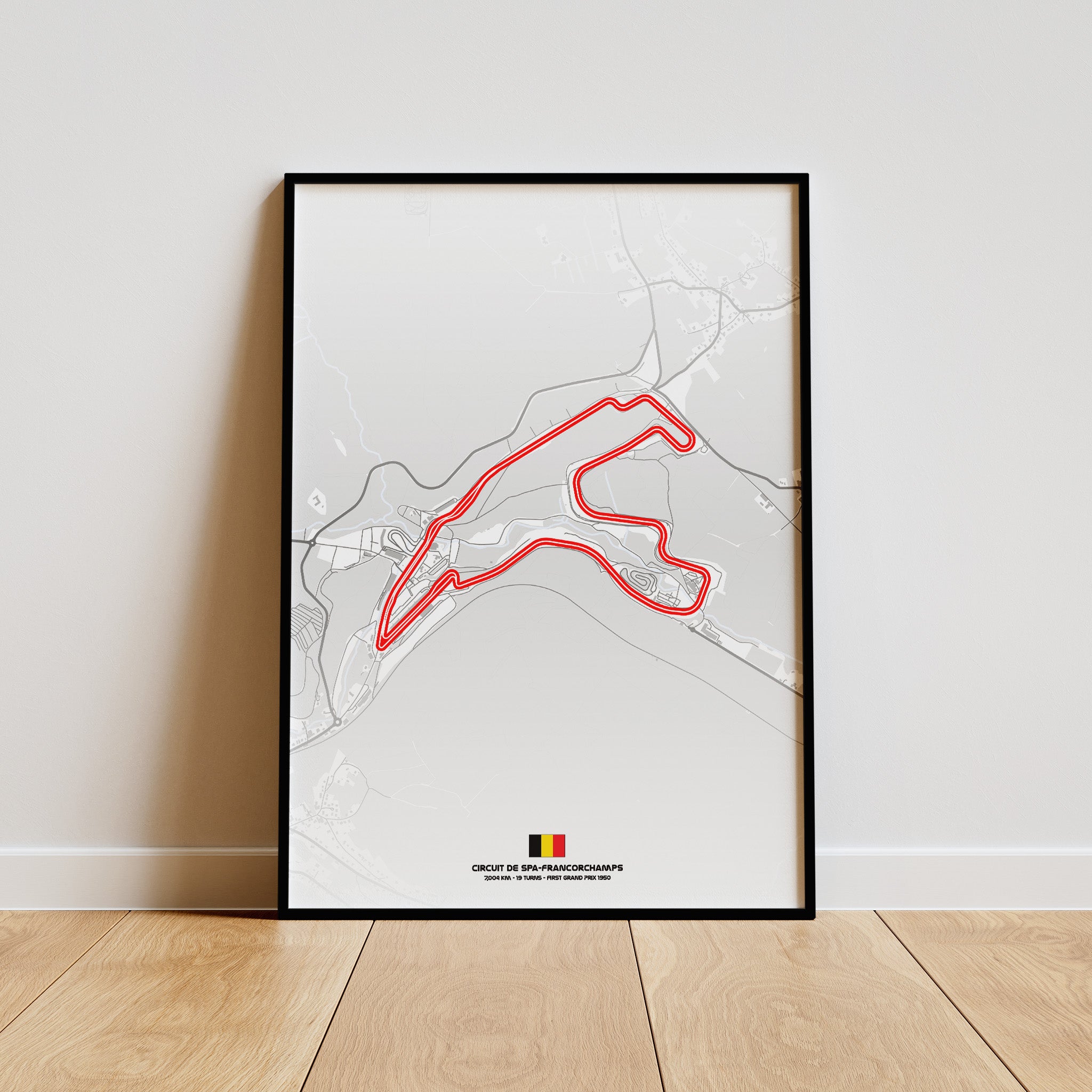 Spa Light Edition Poster gerahmt an Wand