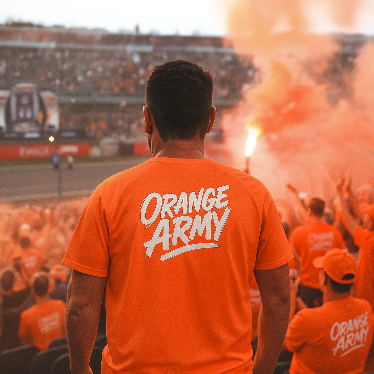 Orange Army Sports Jersey Artwork