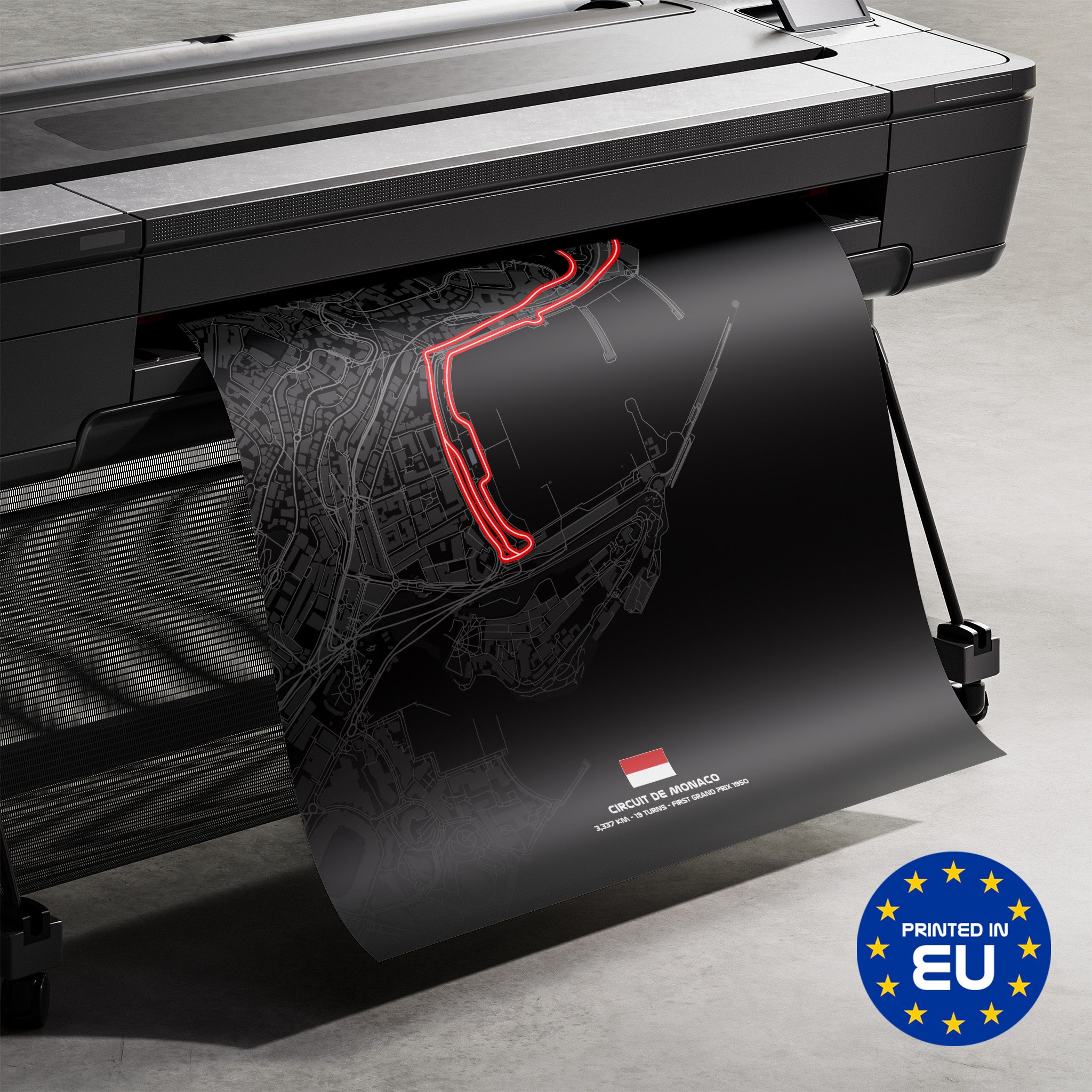 Premium-Druck Detailansicht – Monaco Dark Edition
