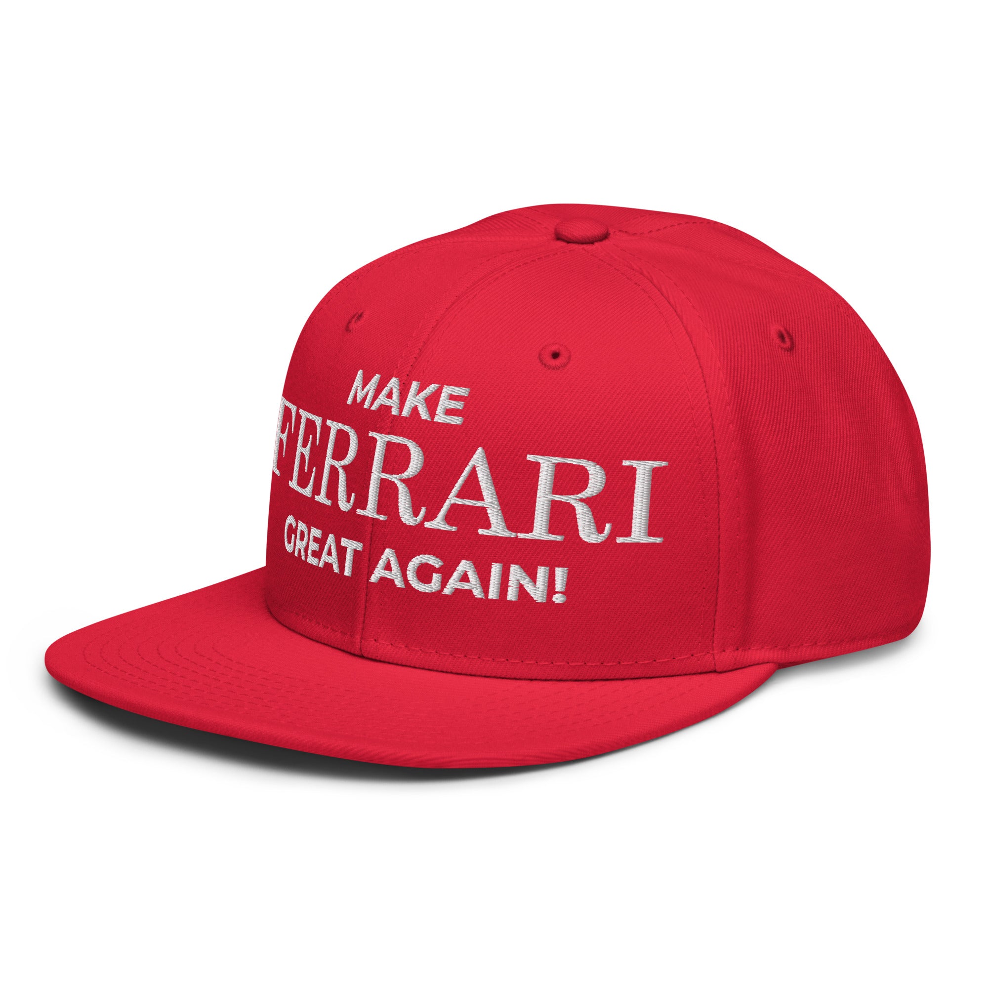 Make Ferrari Great Again Snapback rot Seitenansicht