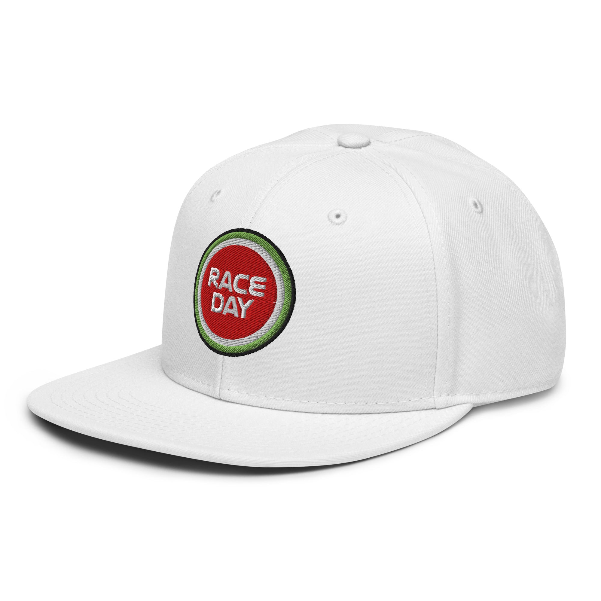 Race Day Snapback weiß Seitenansicht links
