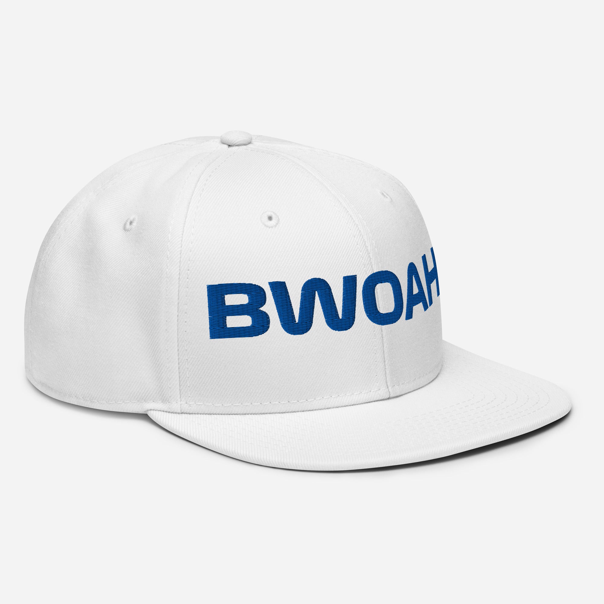 BWOAH Snapback weiß Seitenansicht