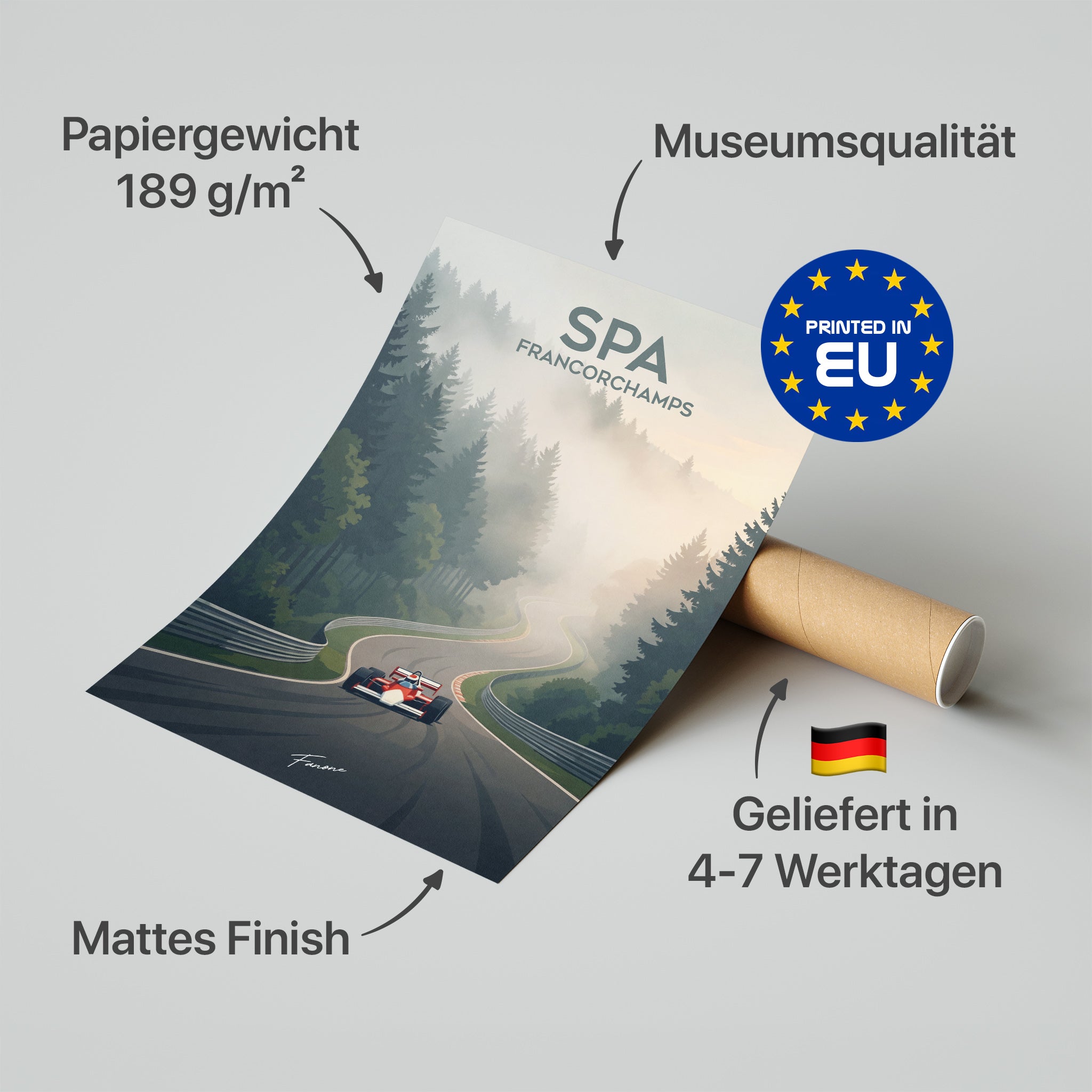 Spa Vintage Poster in Premium-Verpackung