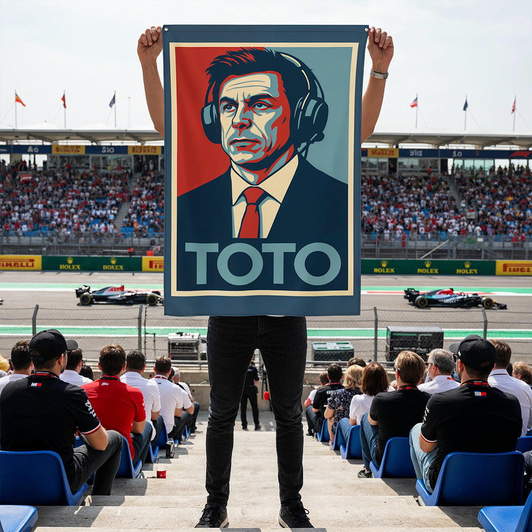 TOTO Artwork – Toto Wolff im Pop-Art-Stil