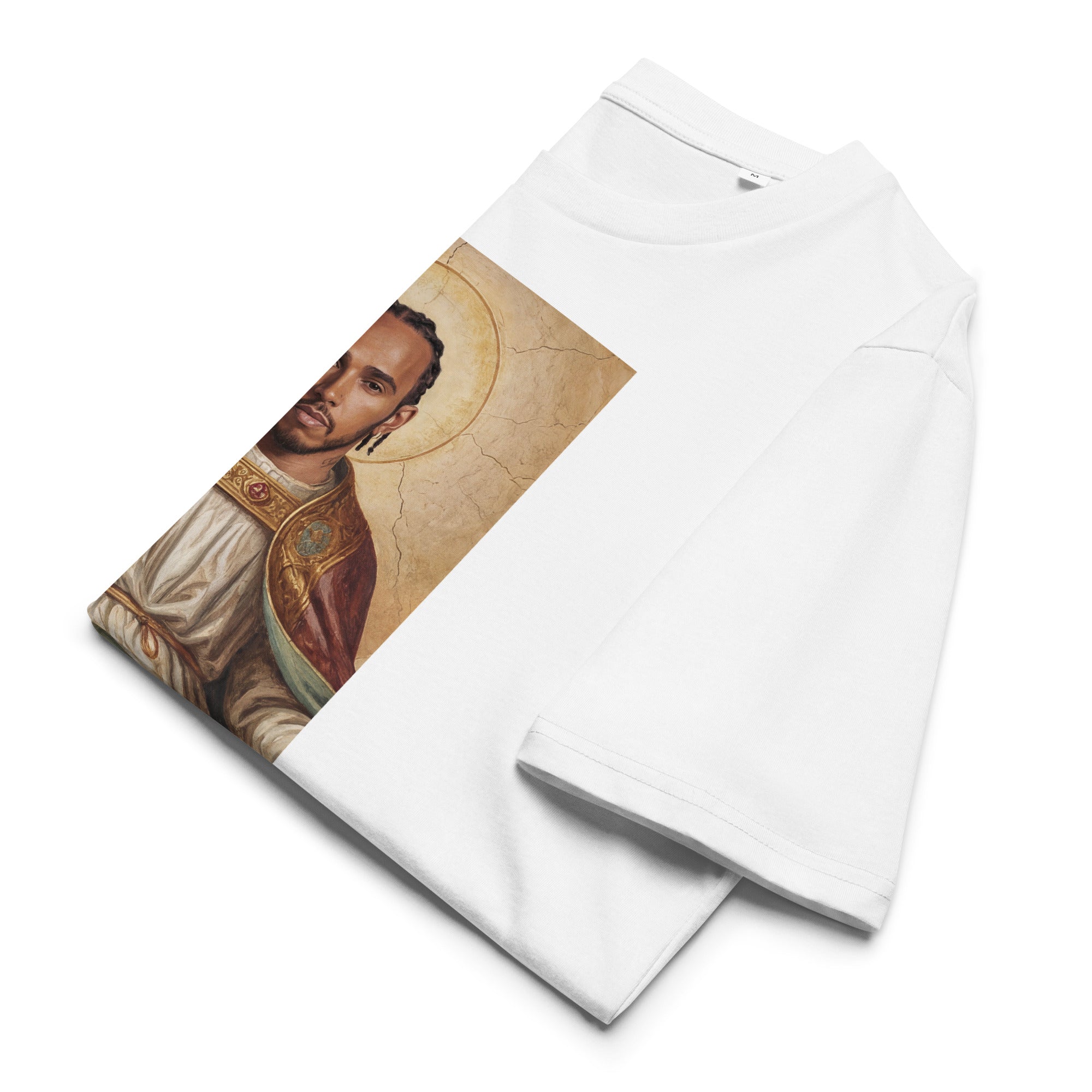 Heiliger Lewis T-Shirt Vorderansicht – Premium-Print auf Bio-Baumwolle