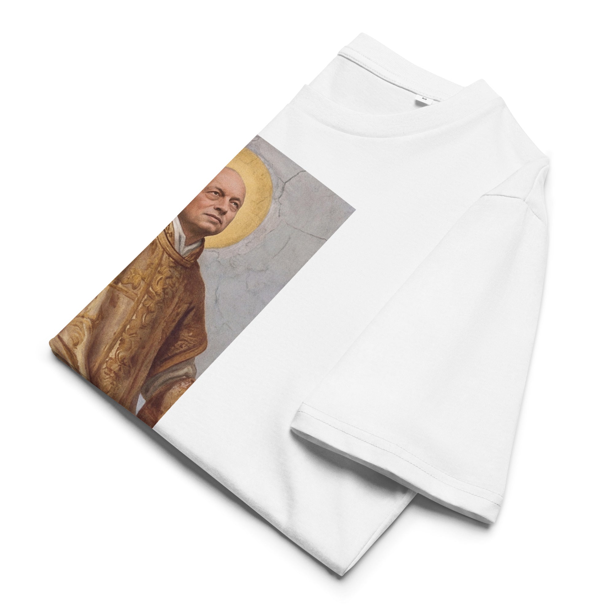 Heiliger Fridericus T-Shirt Vorderansicht weiß