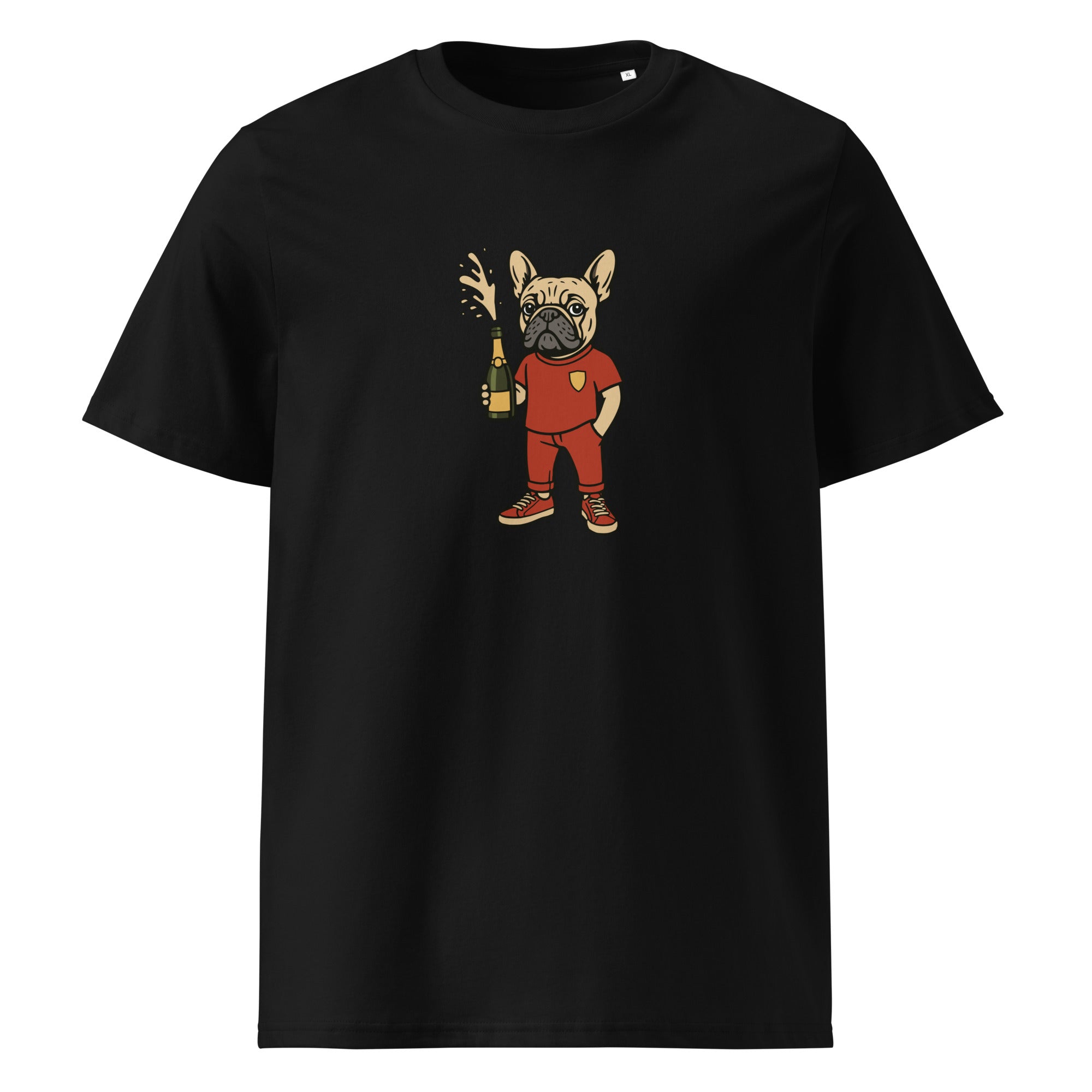 Roscoe Champagne T-Shirt schwarz – Vorderansicht