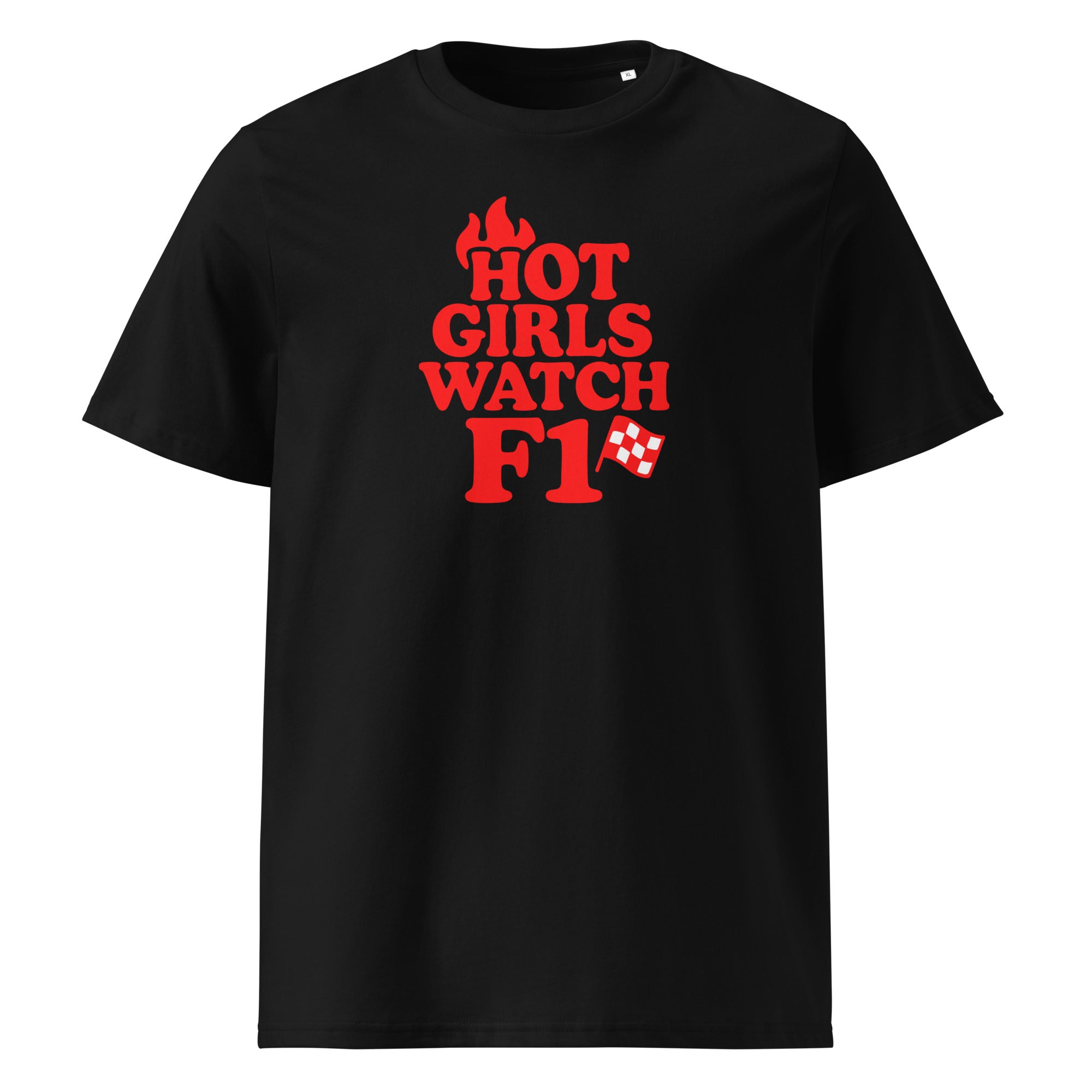 Hot Girls Watch F1 T-Shirt schwarz – Vorderansicht