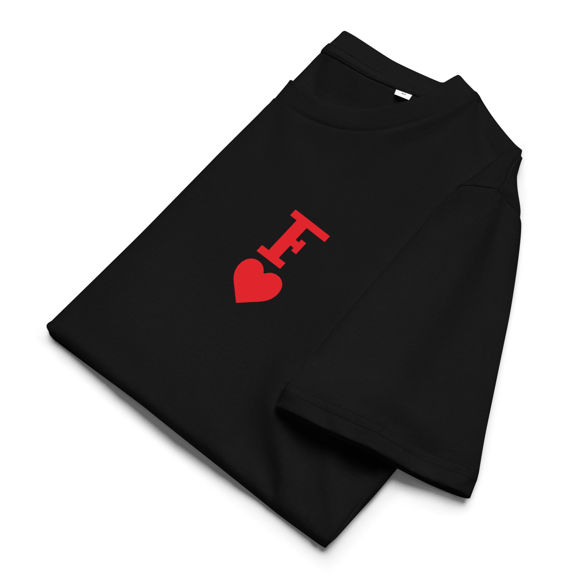 F❤️ T-Shirt schwarz Vorderansicht alternativ