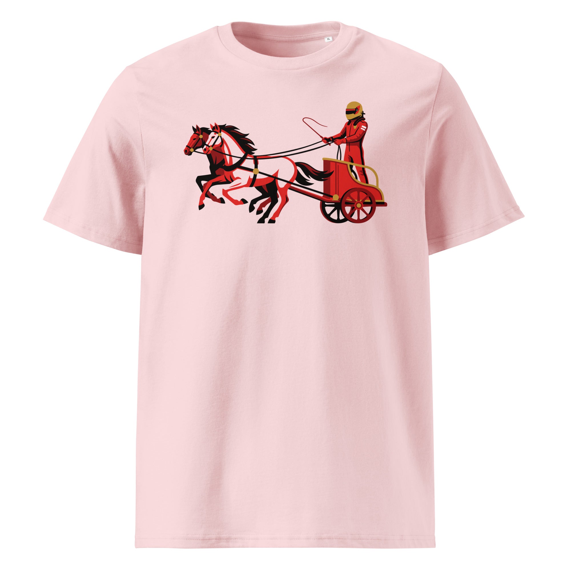 Horsepower T-Shirt rosa Vorderansicht