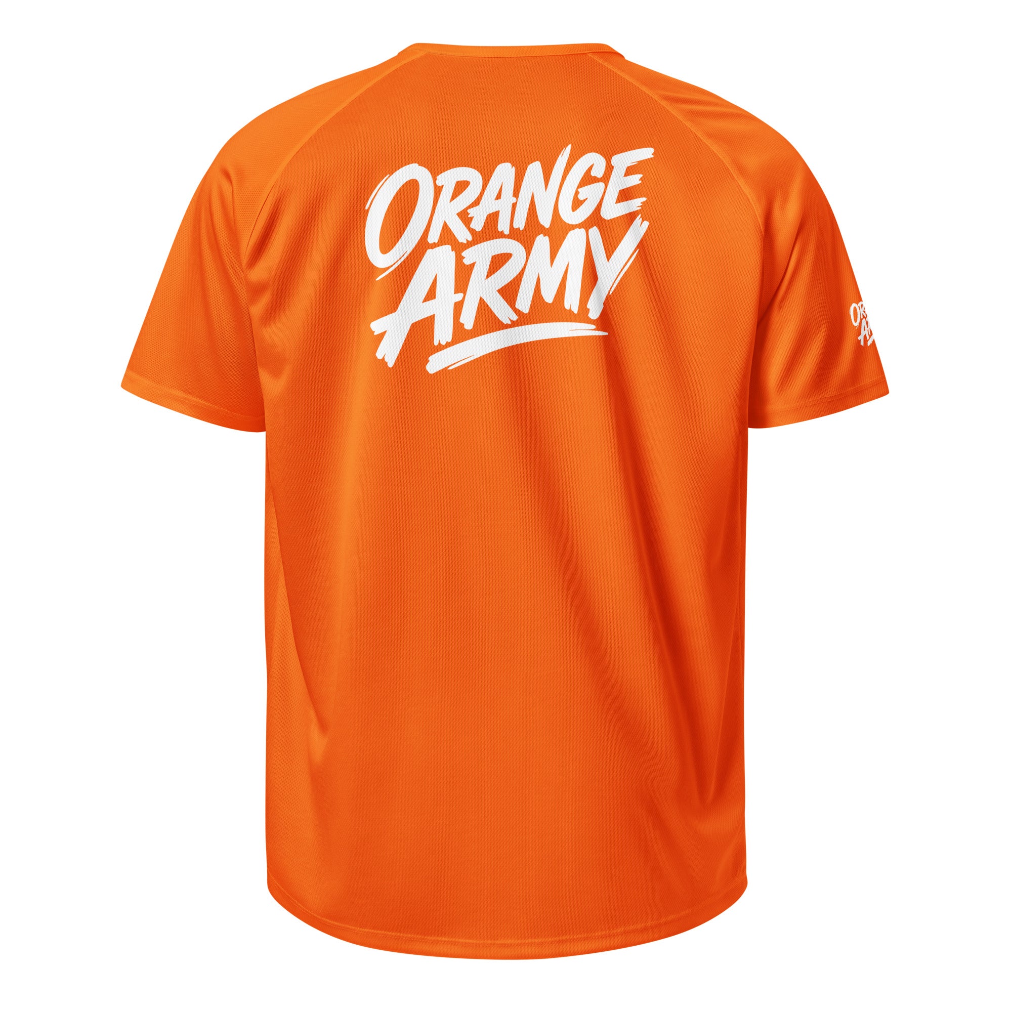 Orange Army Sports Jersey Neon-Orange Rückansicht