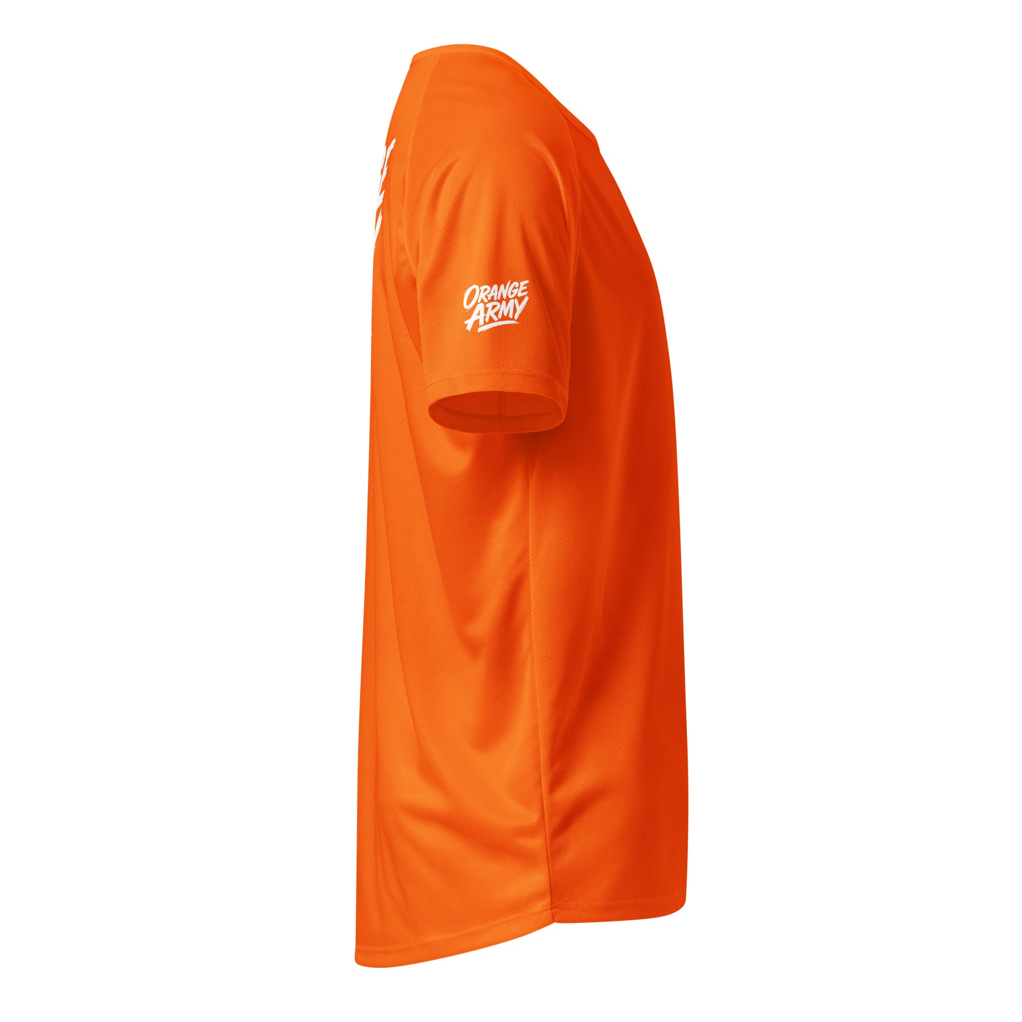 Orange Army Sports Jersey Neon-Orange Seitenansicht