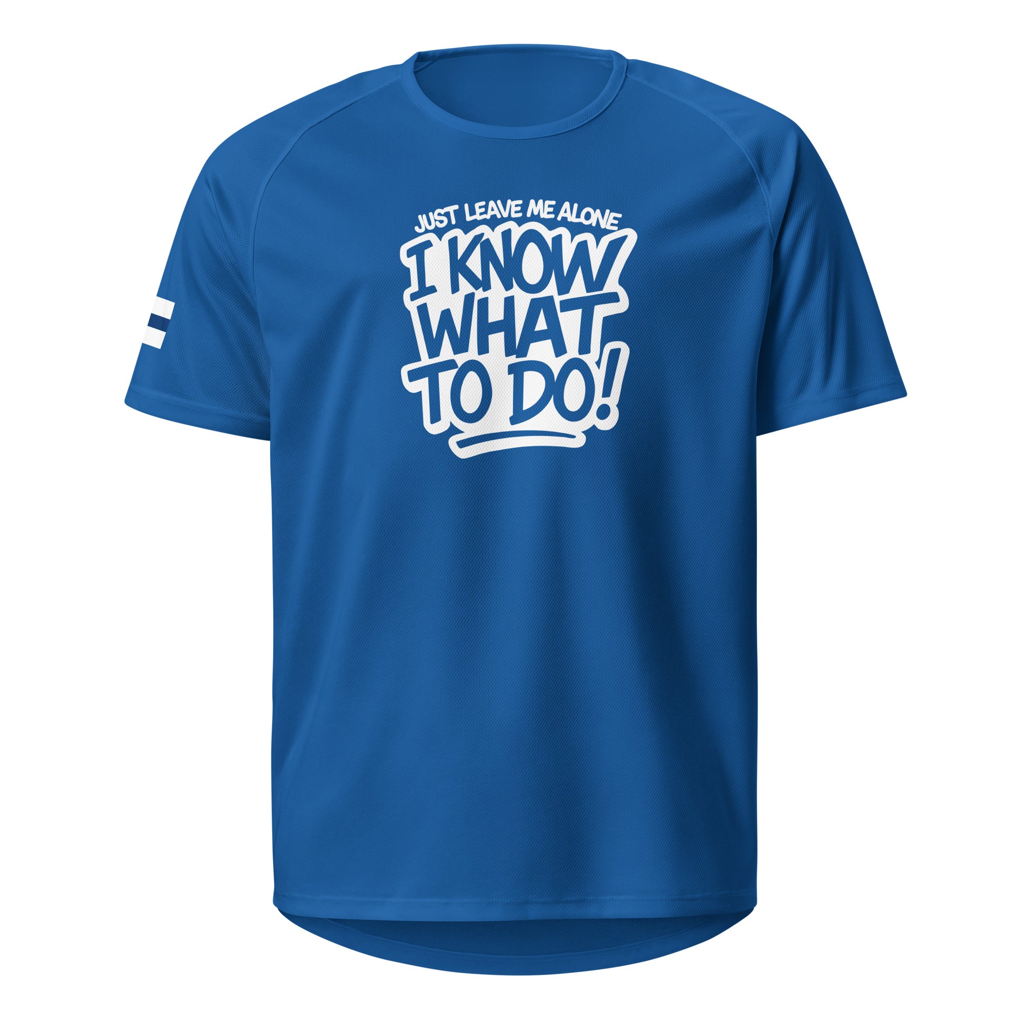 I know what to do Sports Jersey Royal Blue – Vorderansicht