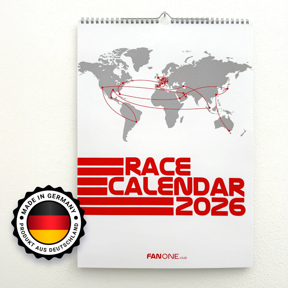 Race Calendar 2026 DIN A3 | F1 Saison-Kalender 2026 | Geschenk