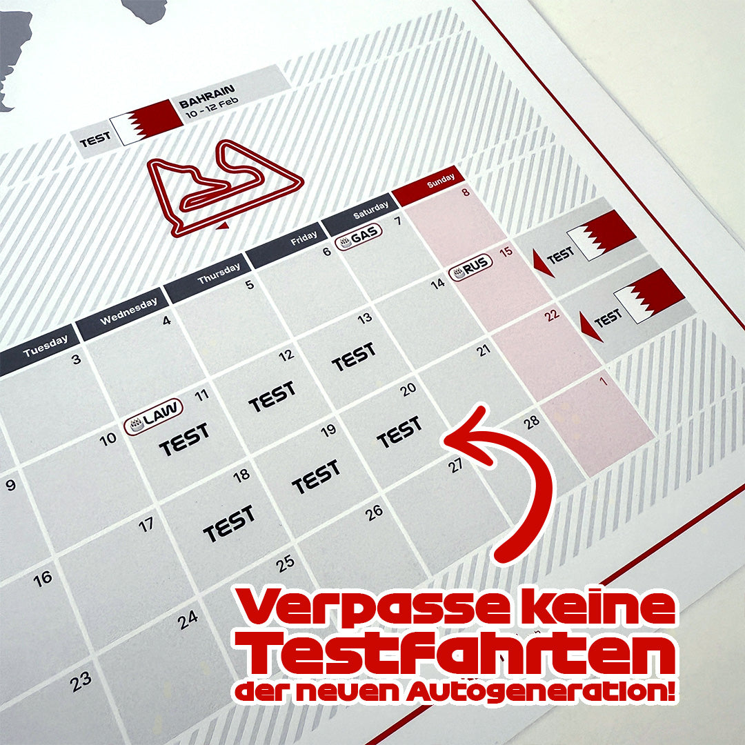 Race Calendar 2026 Test-Layout
