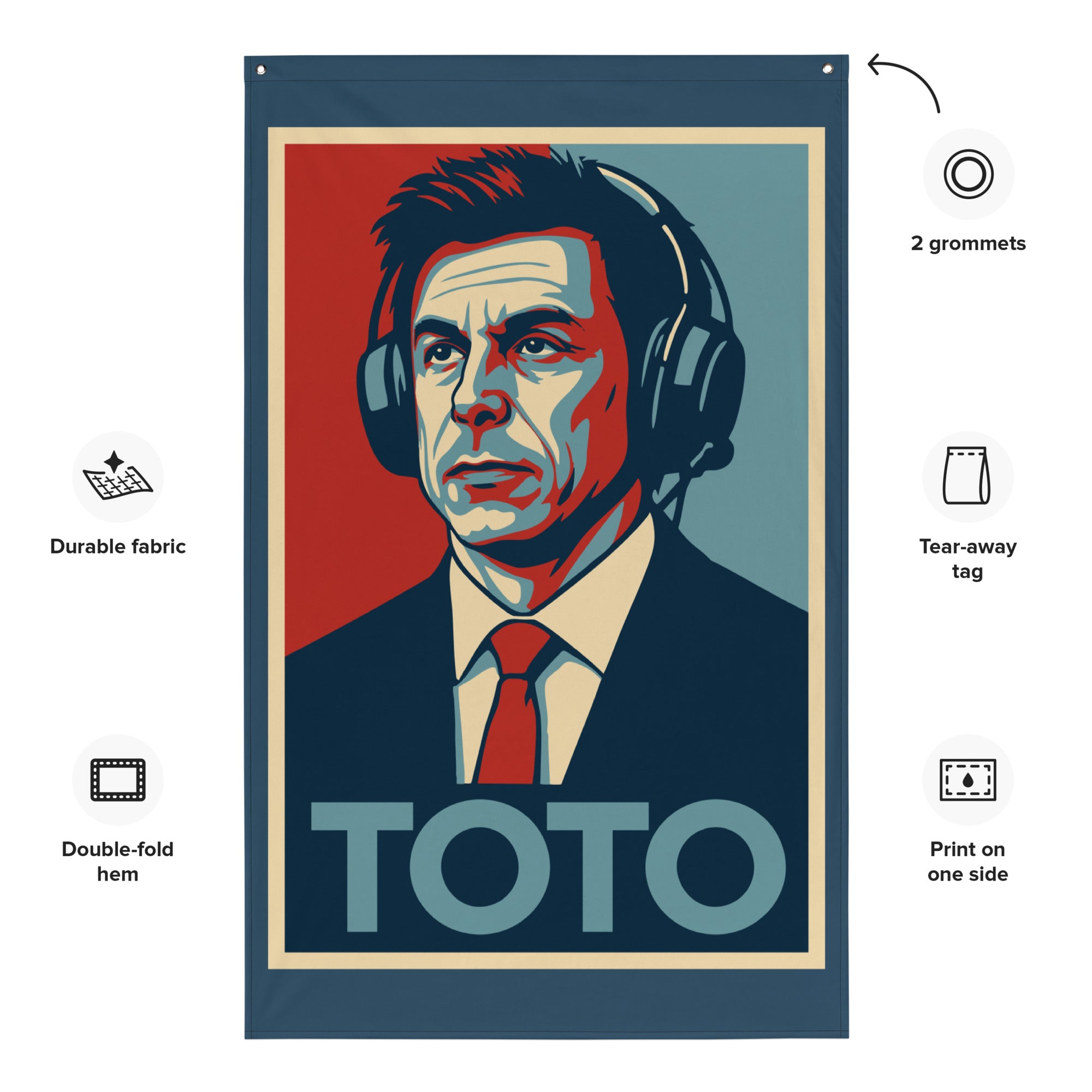 TOTO Flagge Vorderansicht