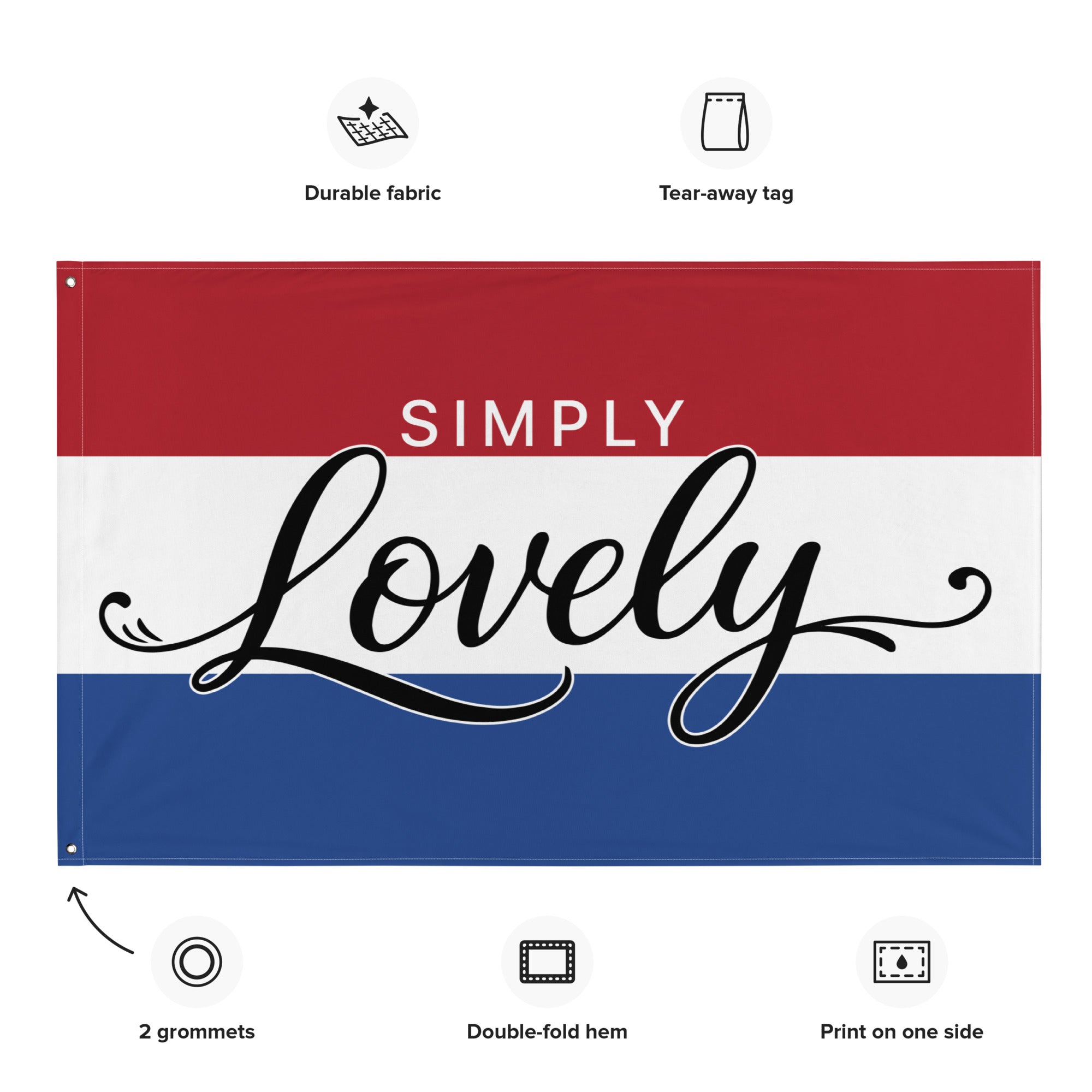 Simply Lovely Flag Vorderansicht