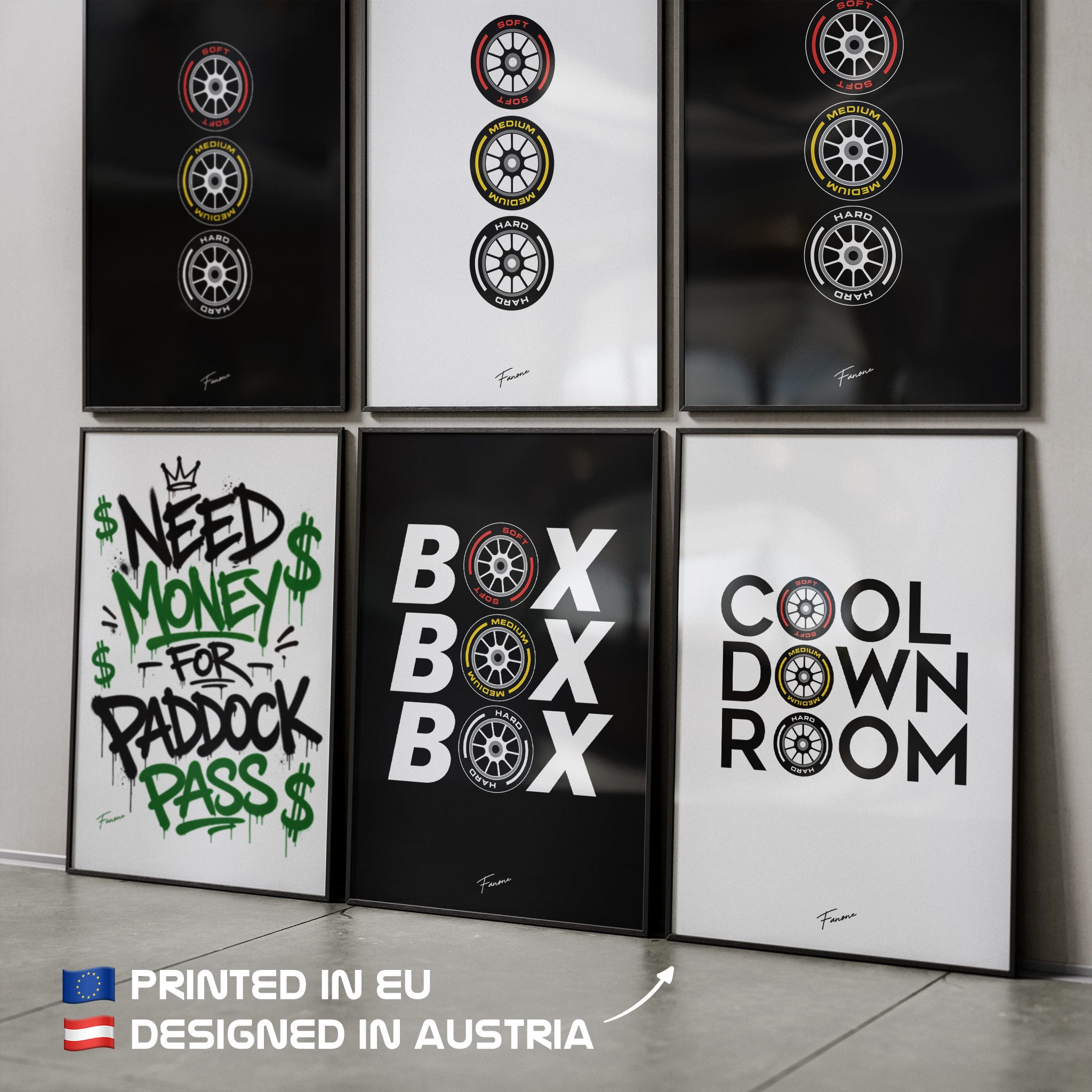 Übersicht weiterer Paddock Classics Poster (Reifen-Edition)