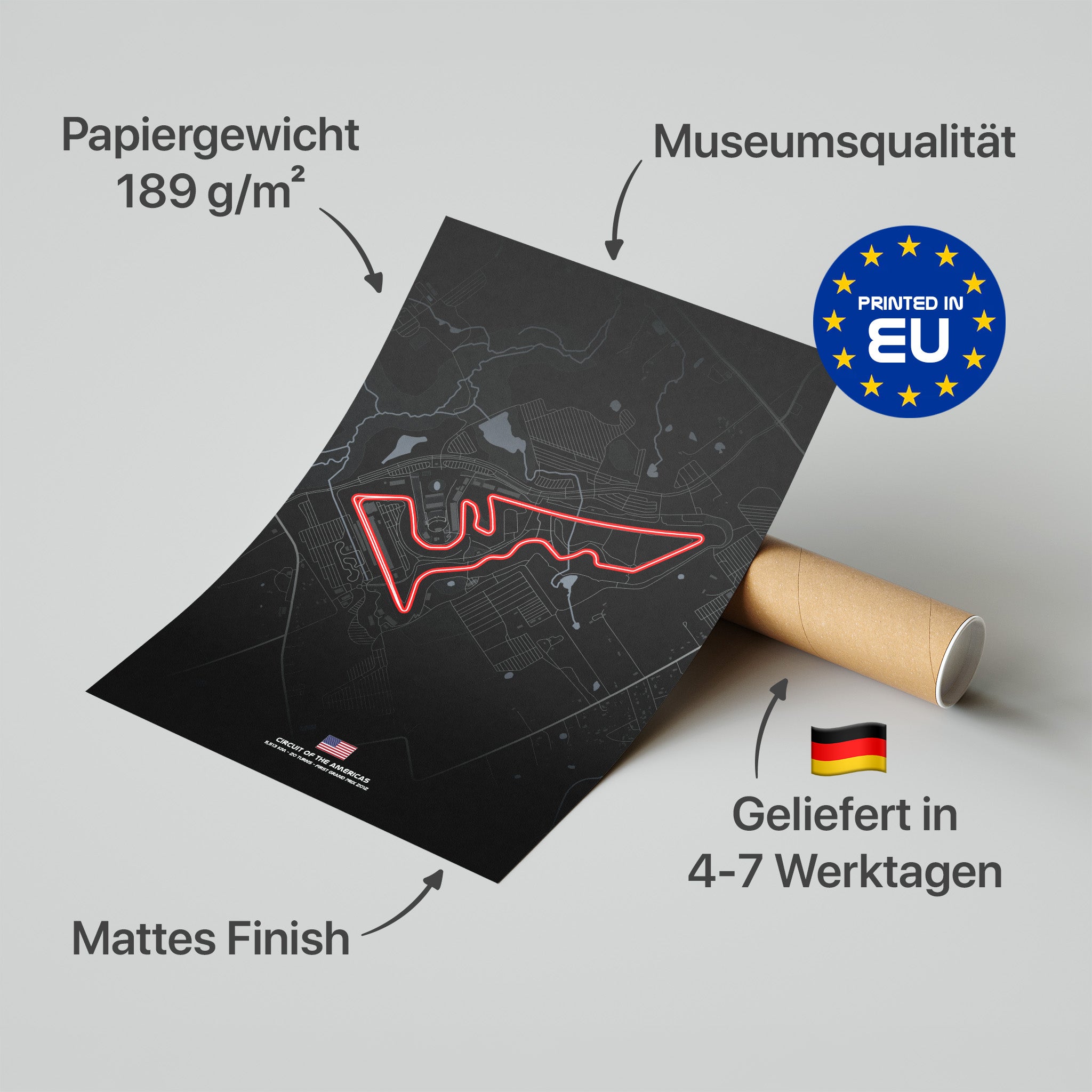 Austin Dark Edition Poster in Premium-Verpackung