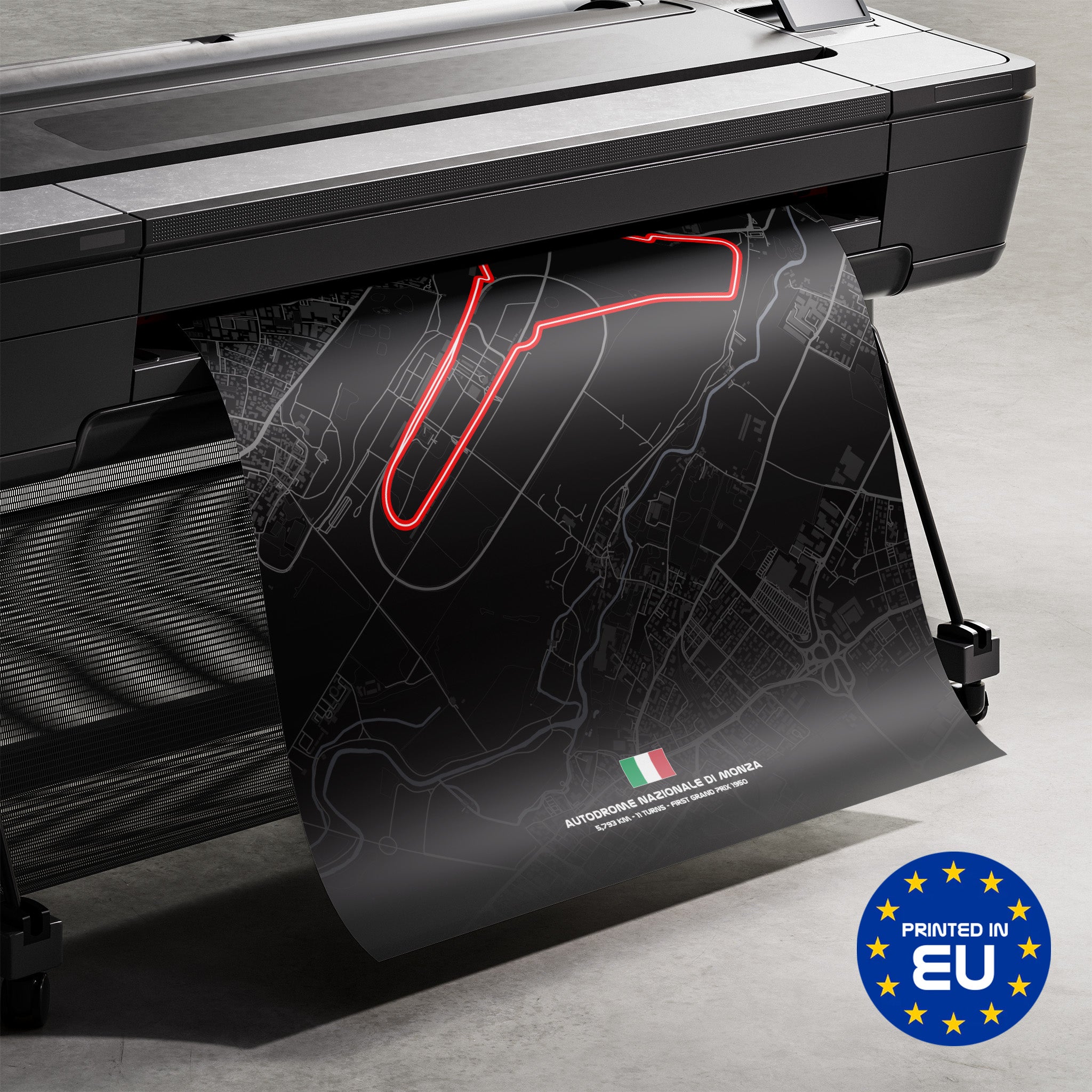 Premium-Druck Detailansicht – Monza Dark Edition