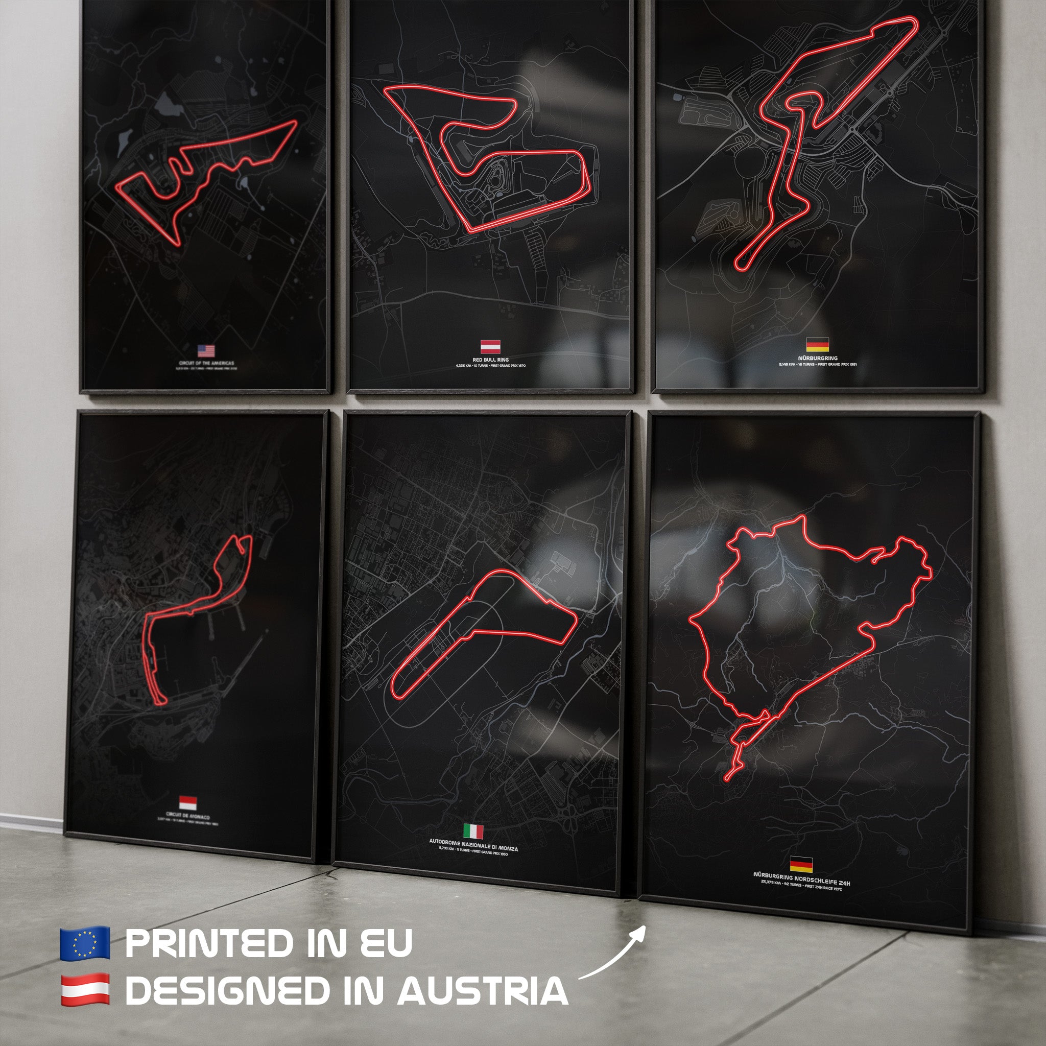 Übersicht Nordschleife Dark Edition weitere Poster