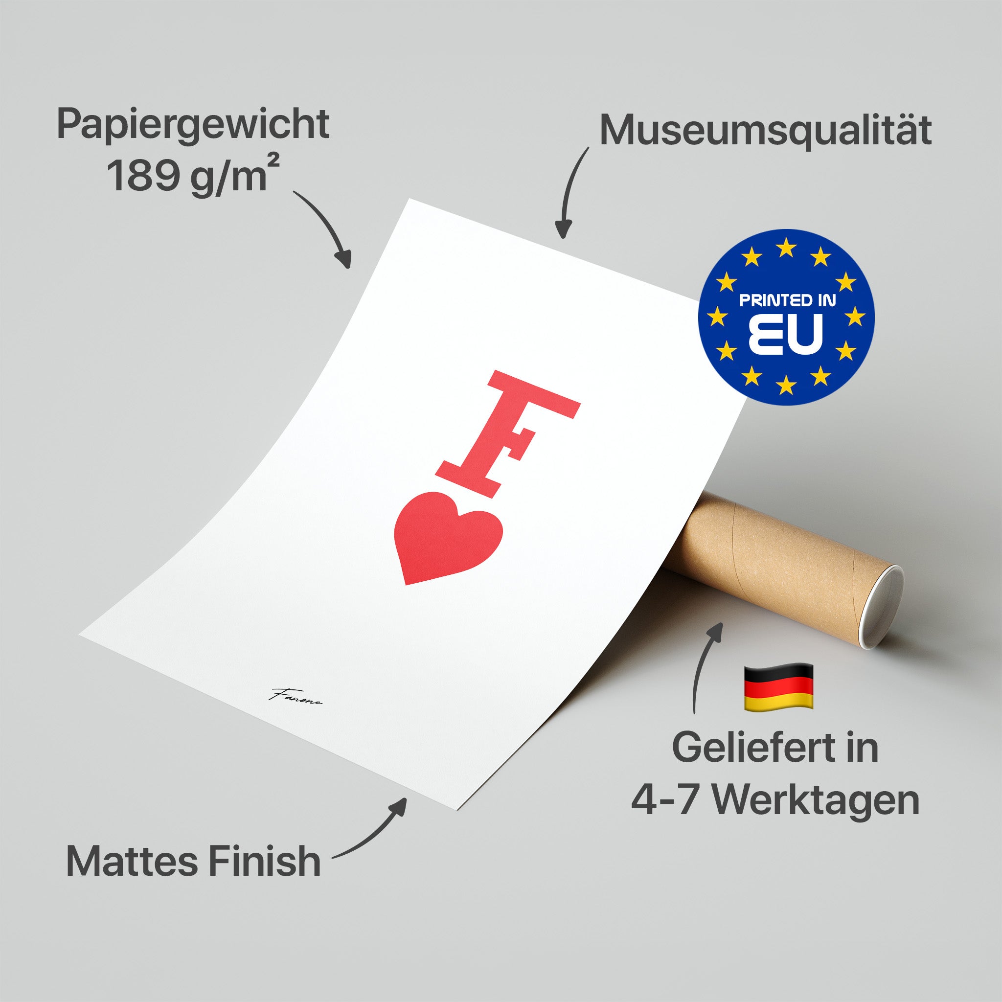 Forza Love Poster in Premium-Verpackung
