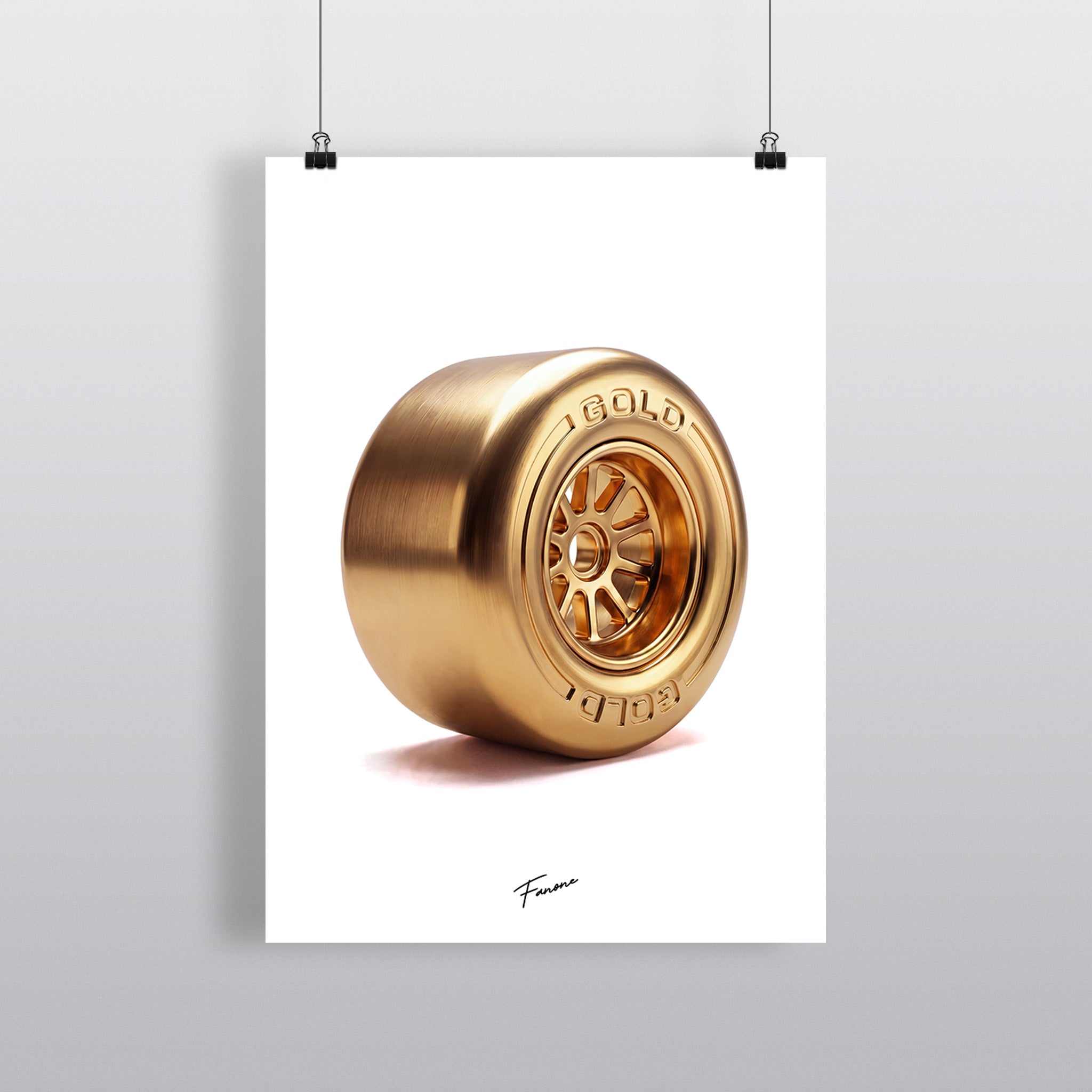 Gold Reifen - Premium Poster (Gold Edition)
