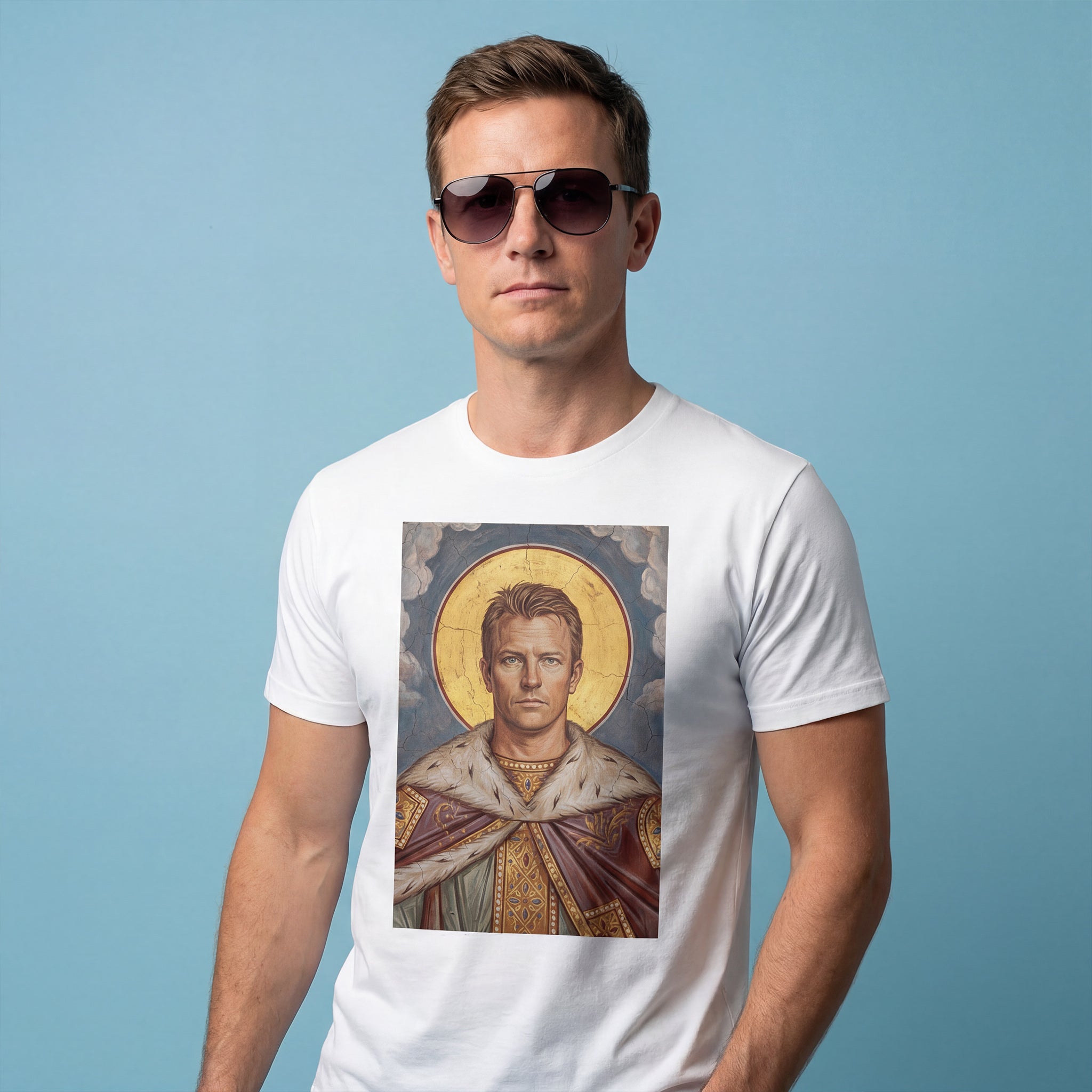 Heiliger BWOA Artwork – Kimi Räikkönen als Heiligenfigur (BWOAH-Hommage)