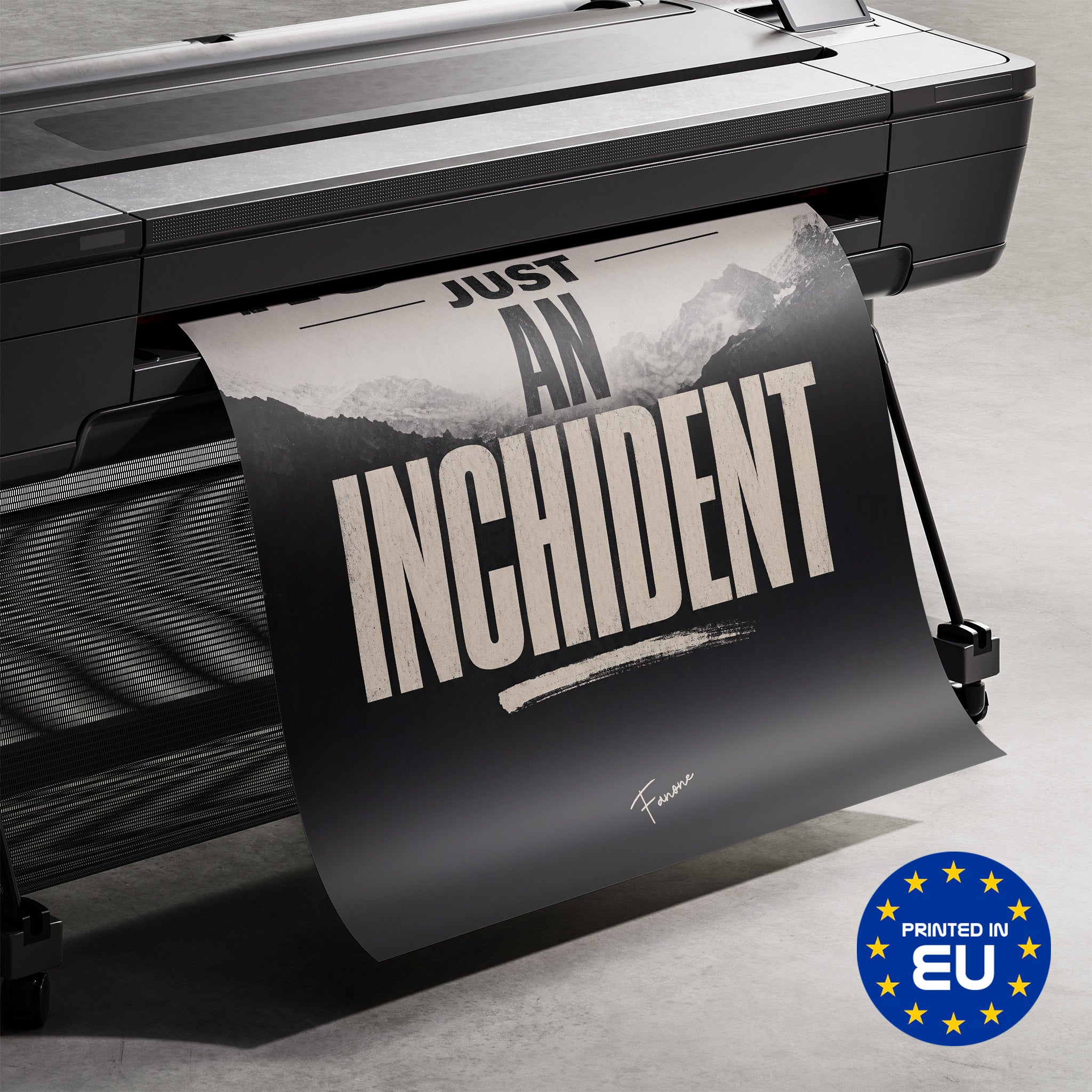 Premium-Druck Detailansicht – Inchident Poster