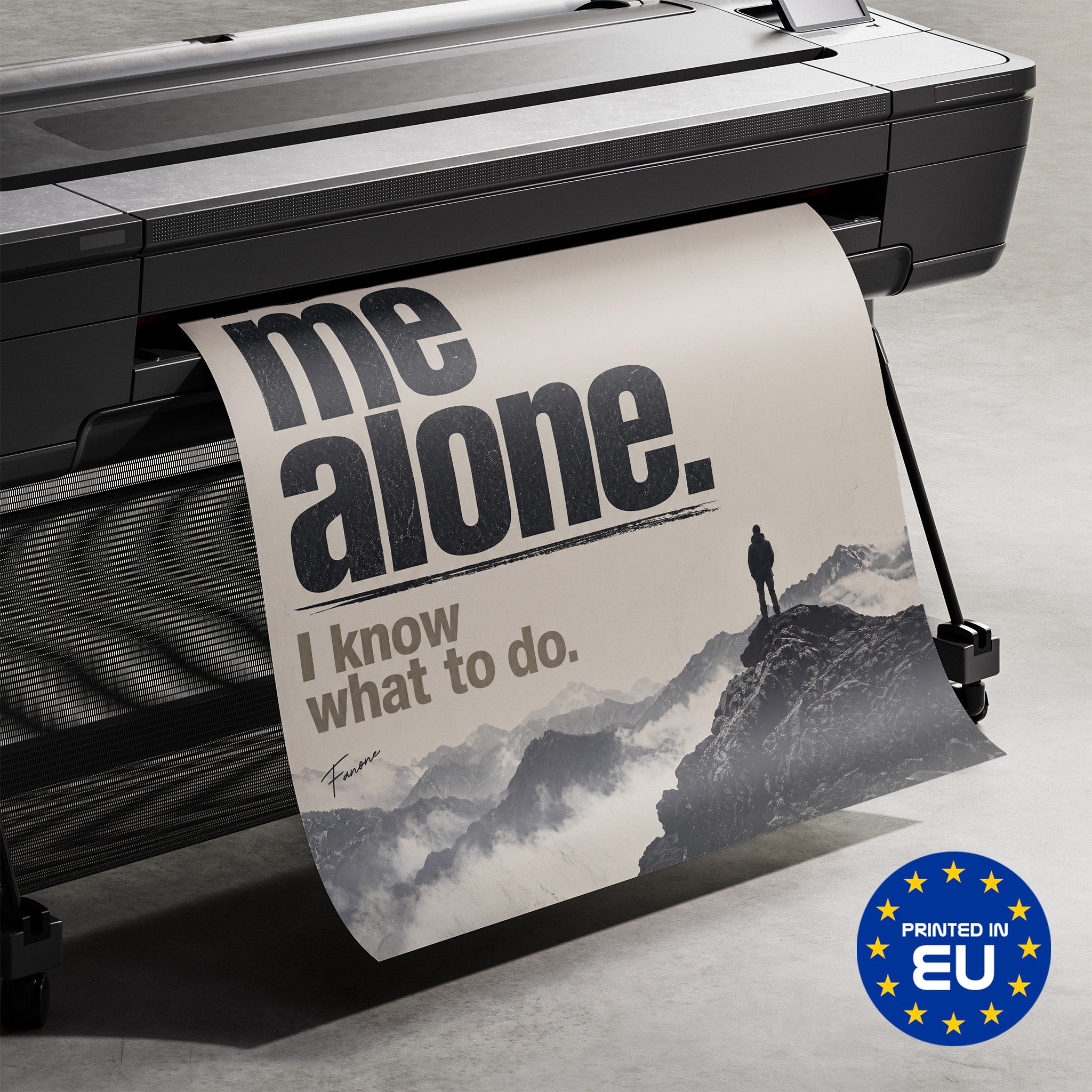 Premium-Druck Detailansicht – Just Leave Me Alone Poster
