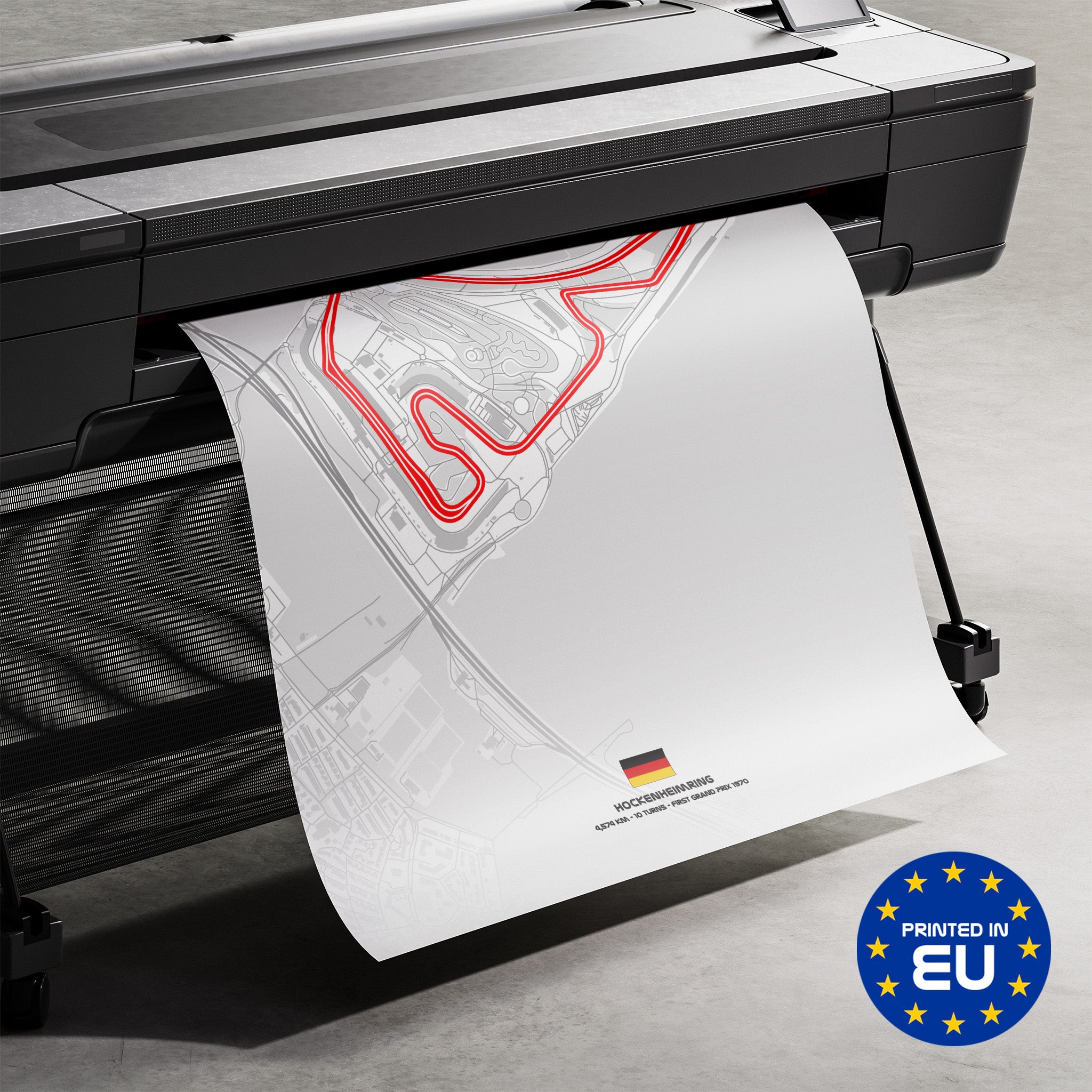 Premium-Druck Detailansicht – Hockenheimring Light Edition
