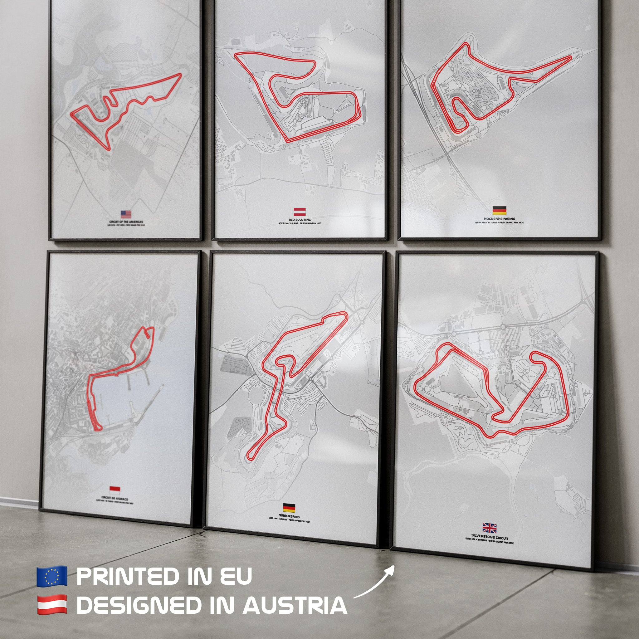 Übersicht Silverstone Strecken-Poster