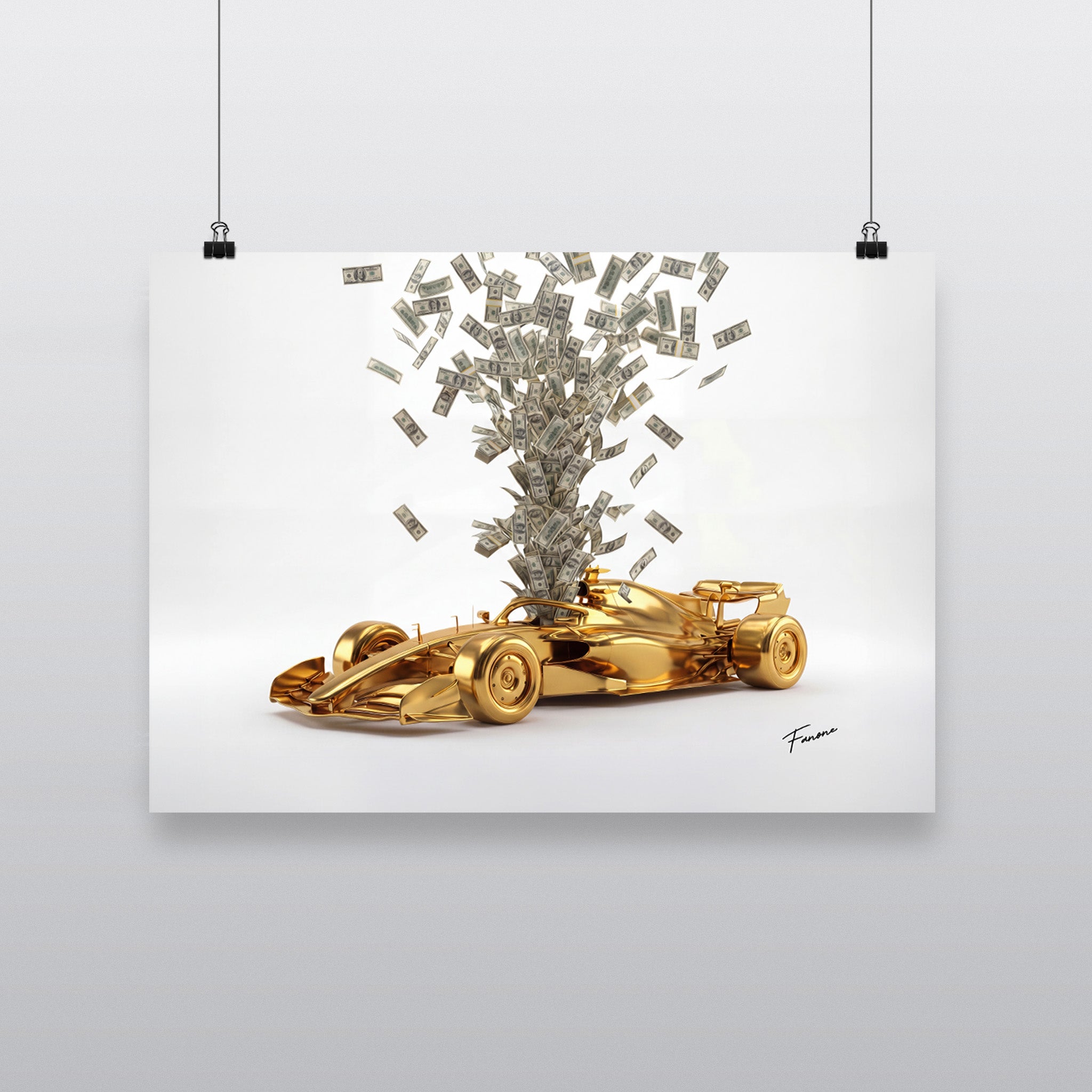 Pay Driver Premium-Poster Gold Edition mit F1-Statement