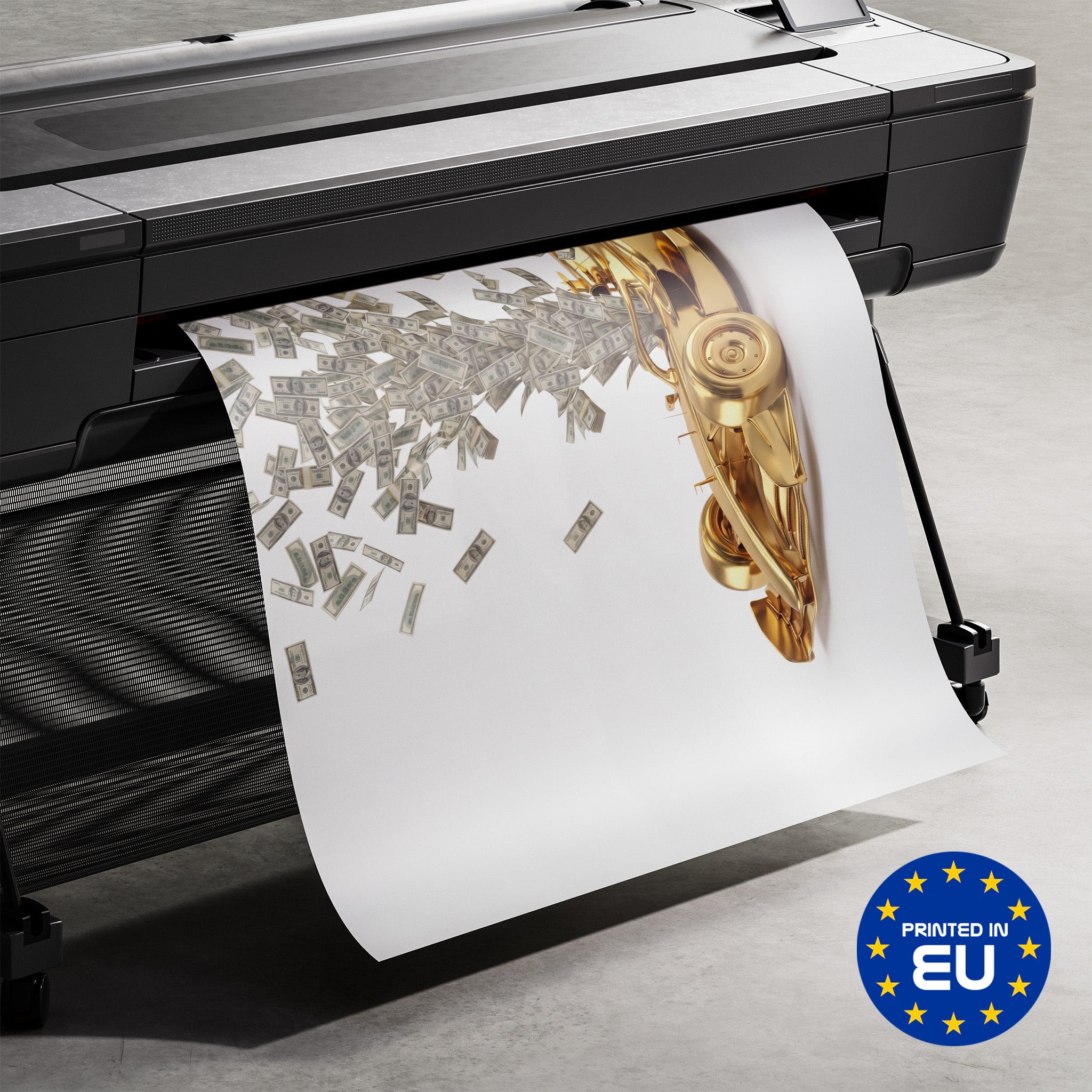 Premium-Druck Detailansicht – Pay Driver Gold