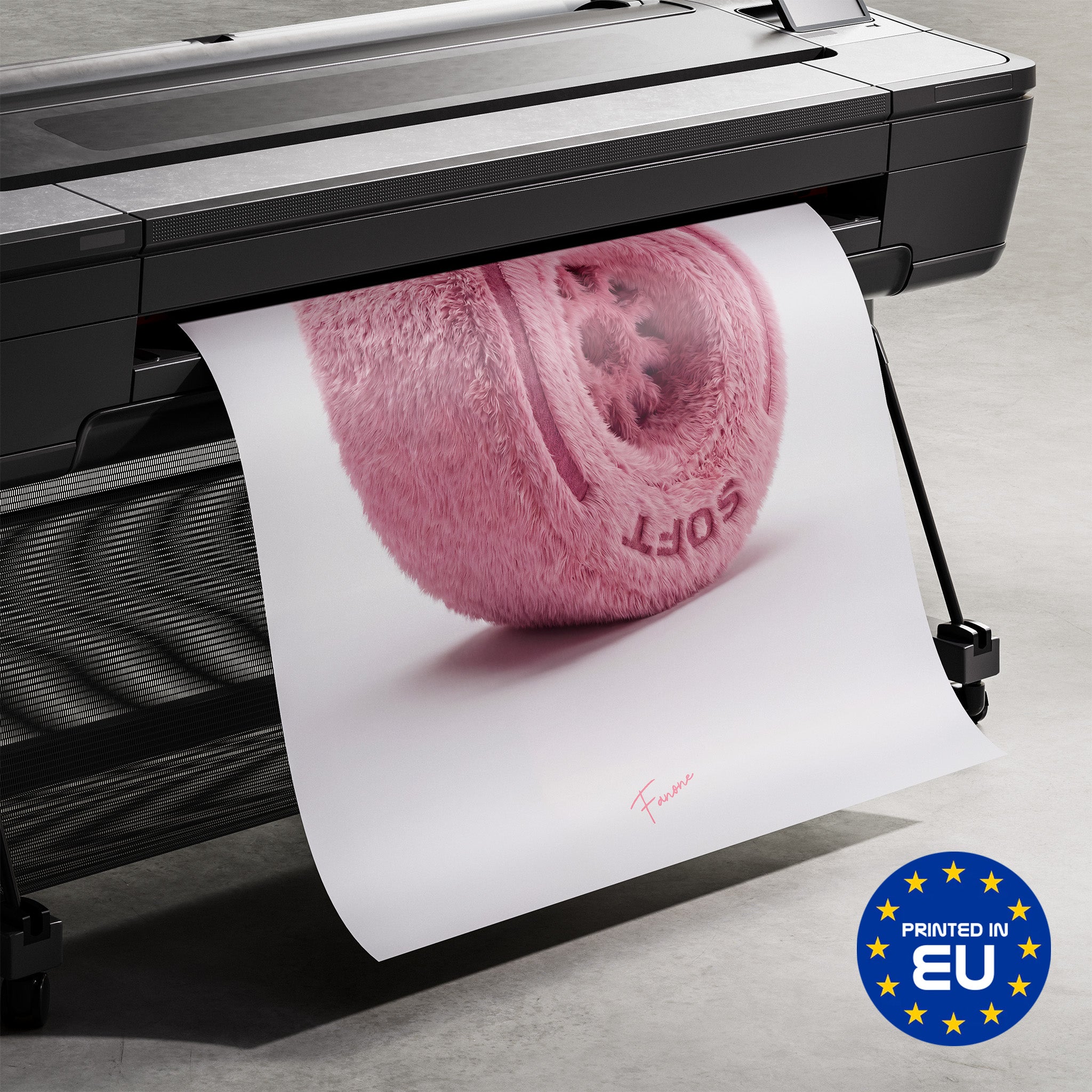 Premium-Druck Detailansicht – Pink Soft Reifen Poster