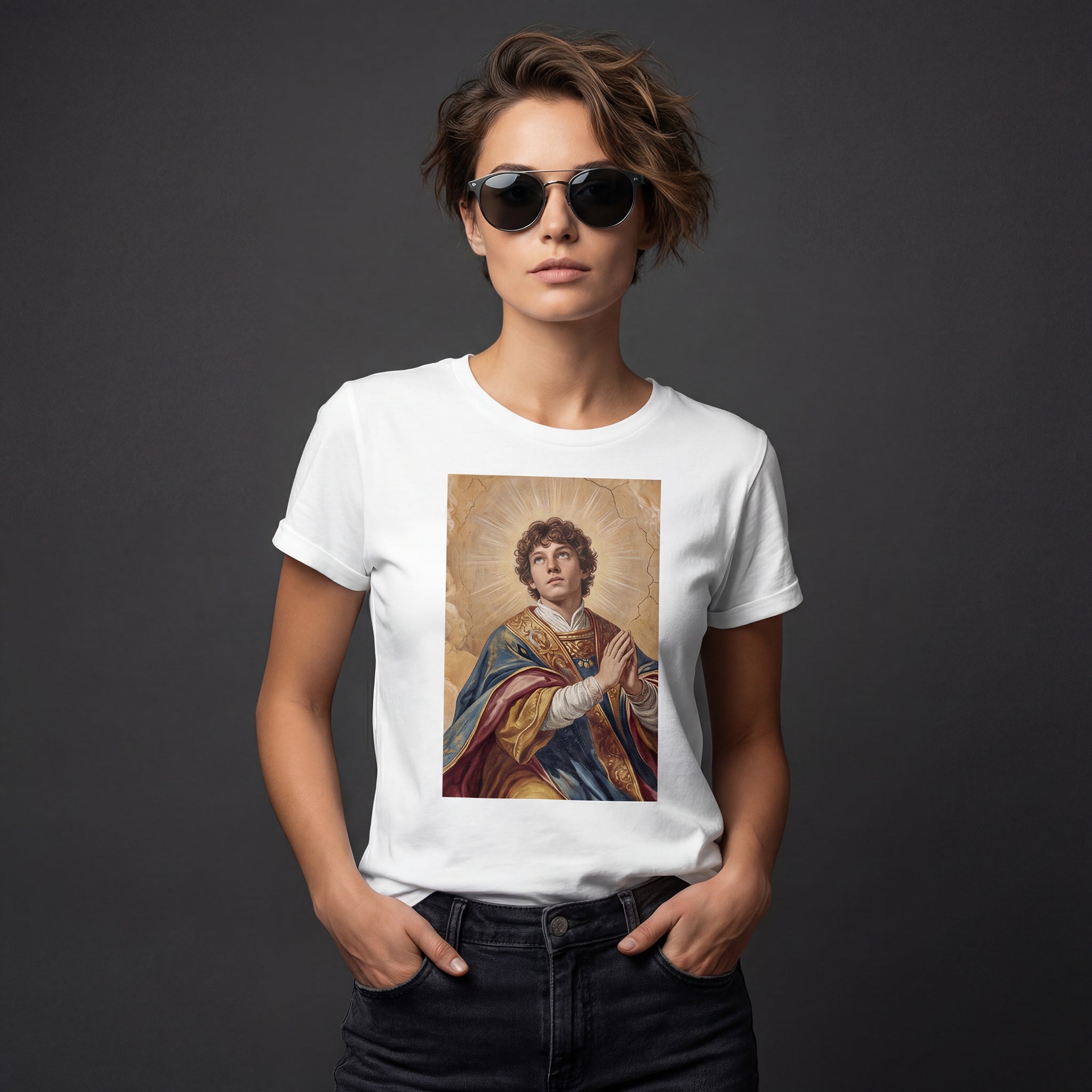Heiliger Andrea Artwork – Andrea Kimi Antonelli als Heiligenfigur