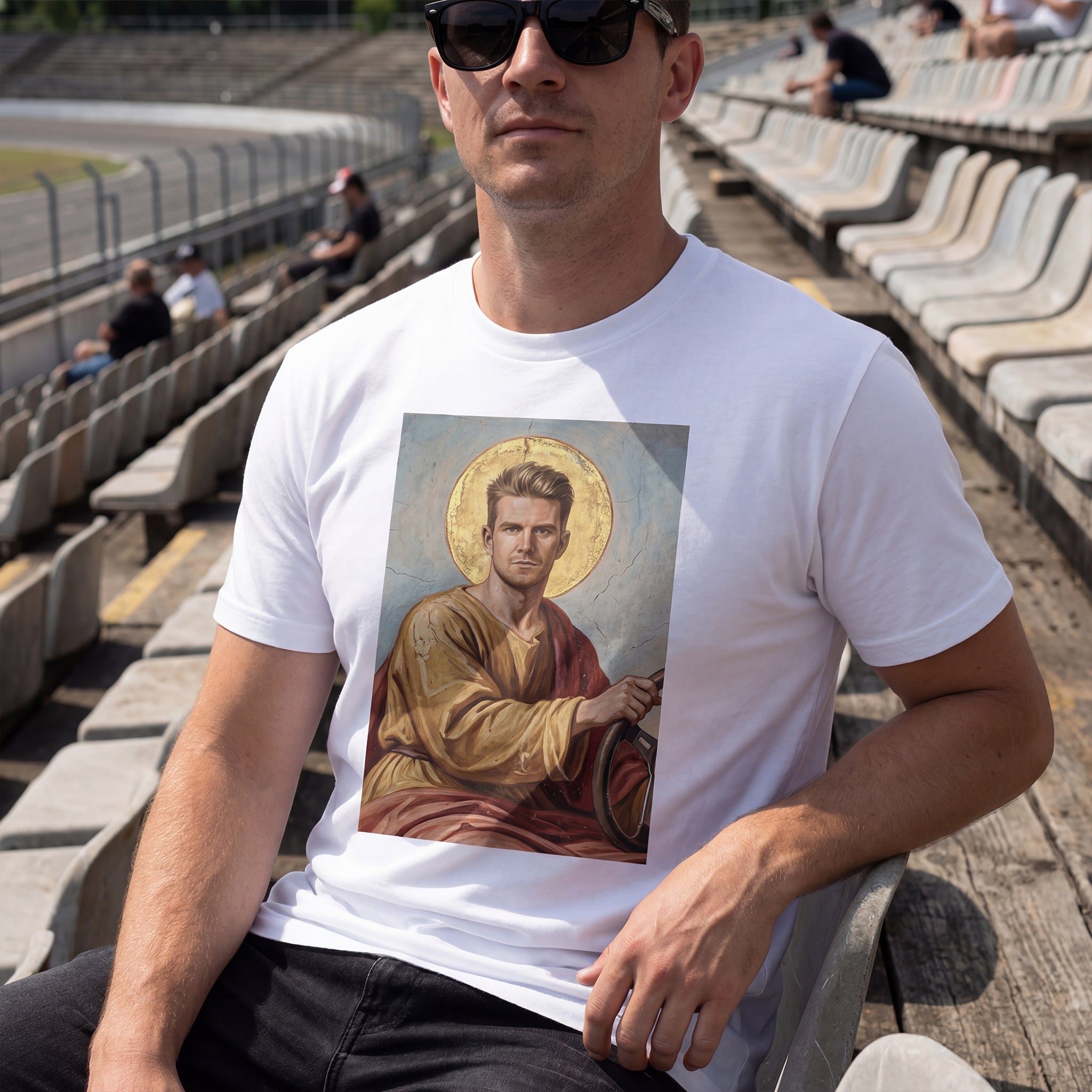 Heiliger Nicolaus Artwork – Nico Hülkenberg als Heiligenfigur