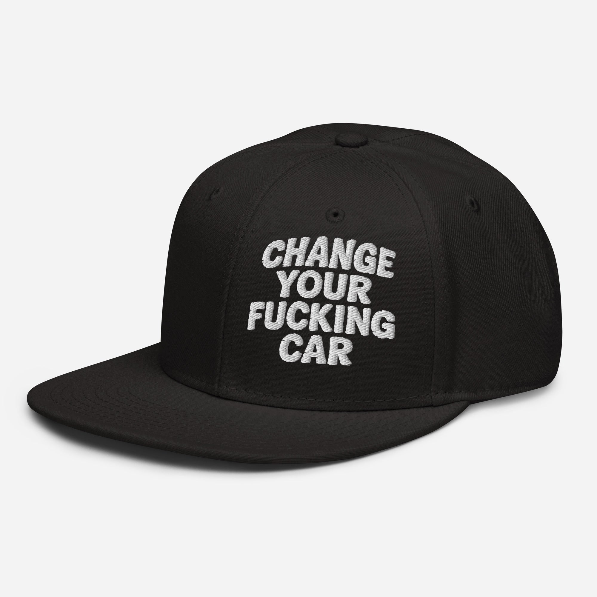 Change Your F*cking Car Snapback schwarz Seitenansicht