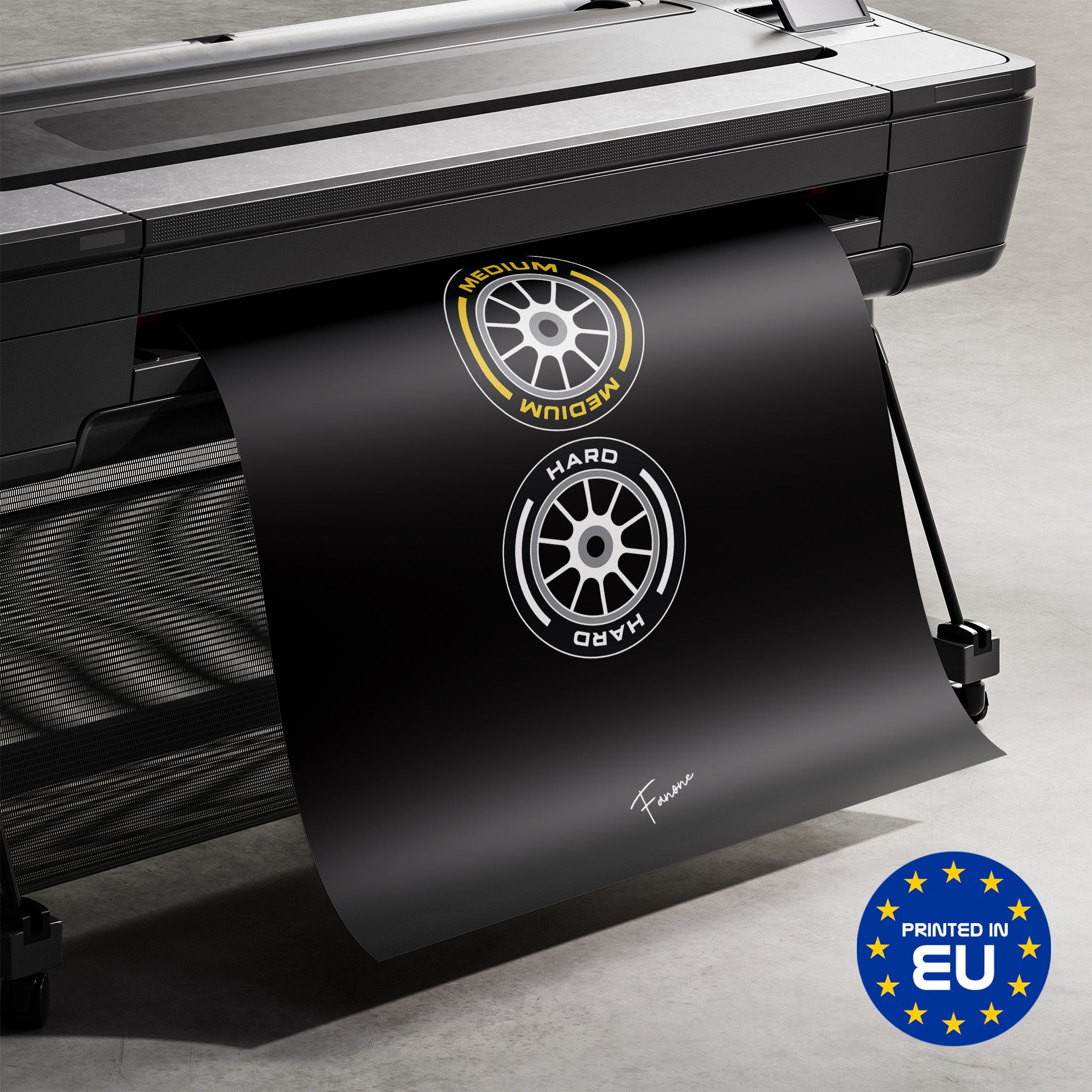 Premium-Druck Detailansicht – Soft Medium Hard Dark Poster