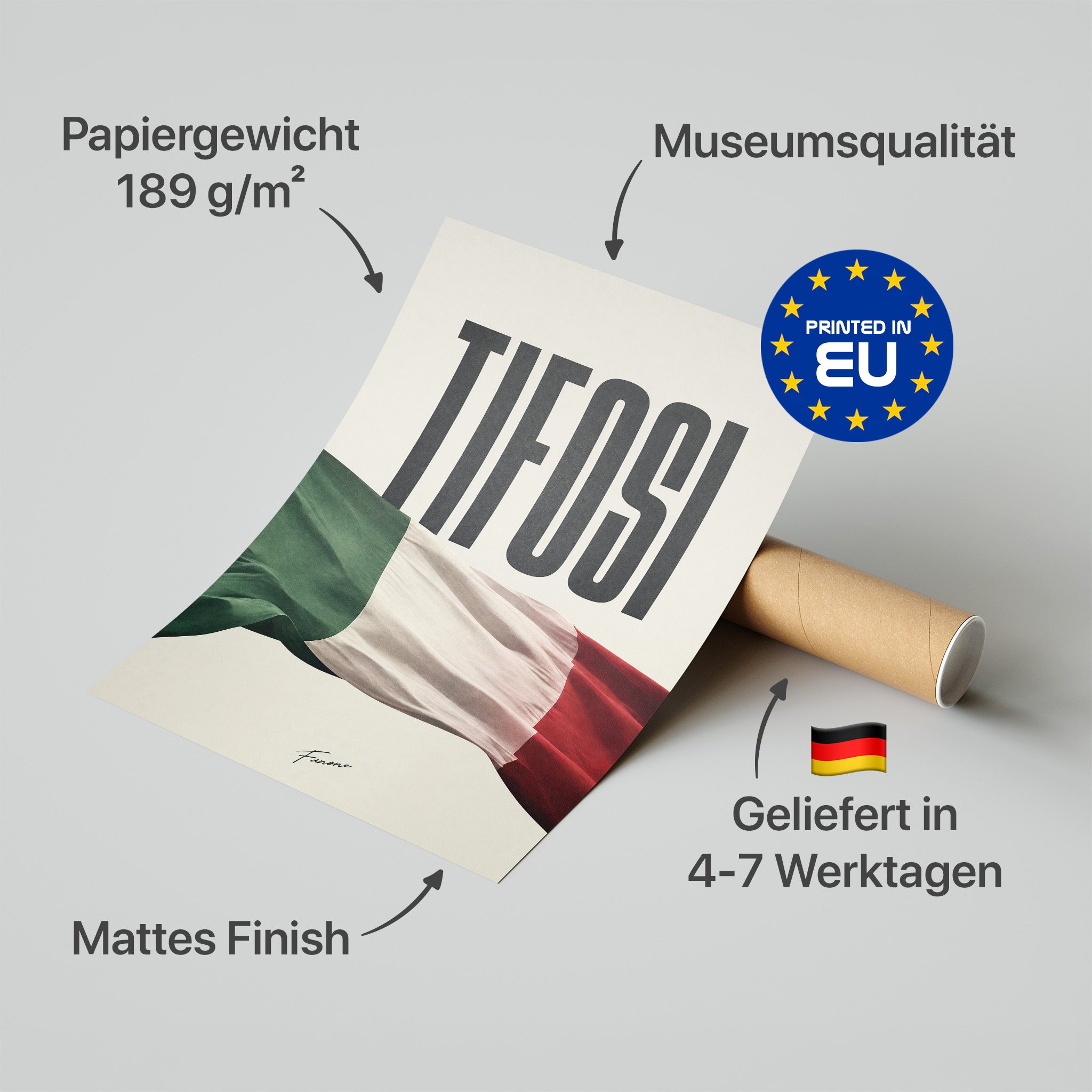 Tifosi Poster in Premium-Verpackung