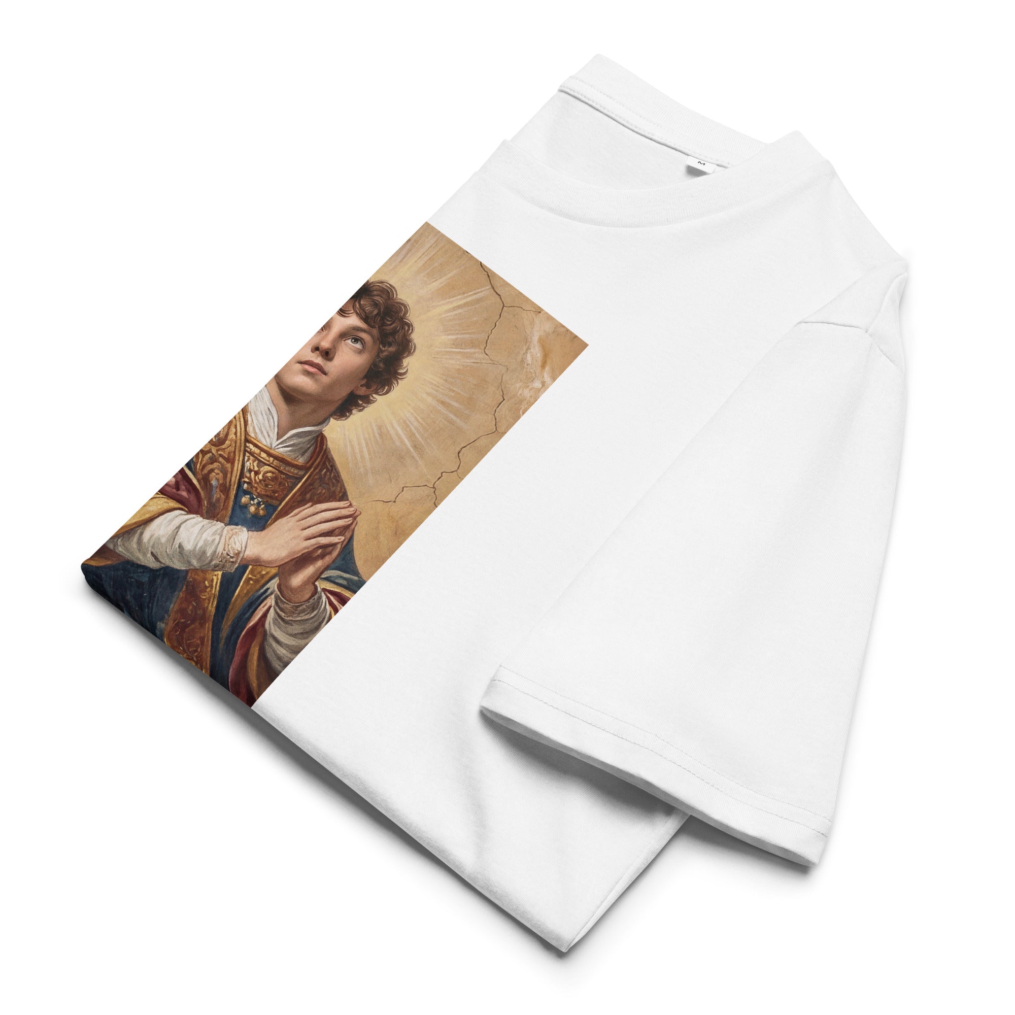 Heiliger Andrea T-Shirt Vorderansicht weiß